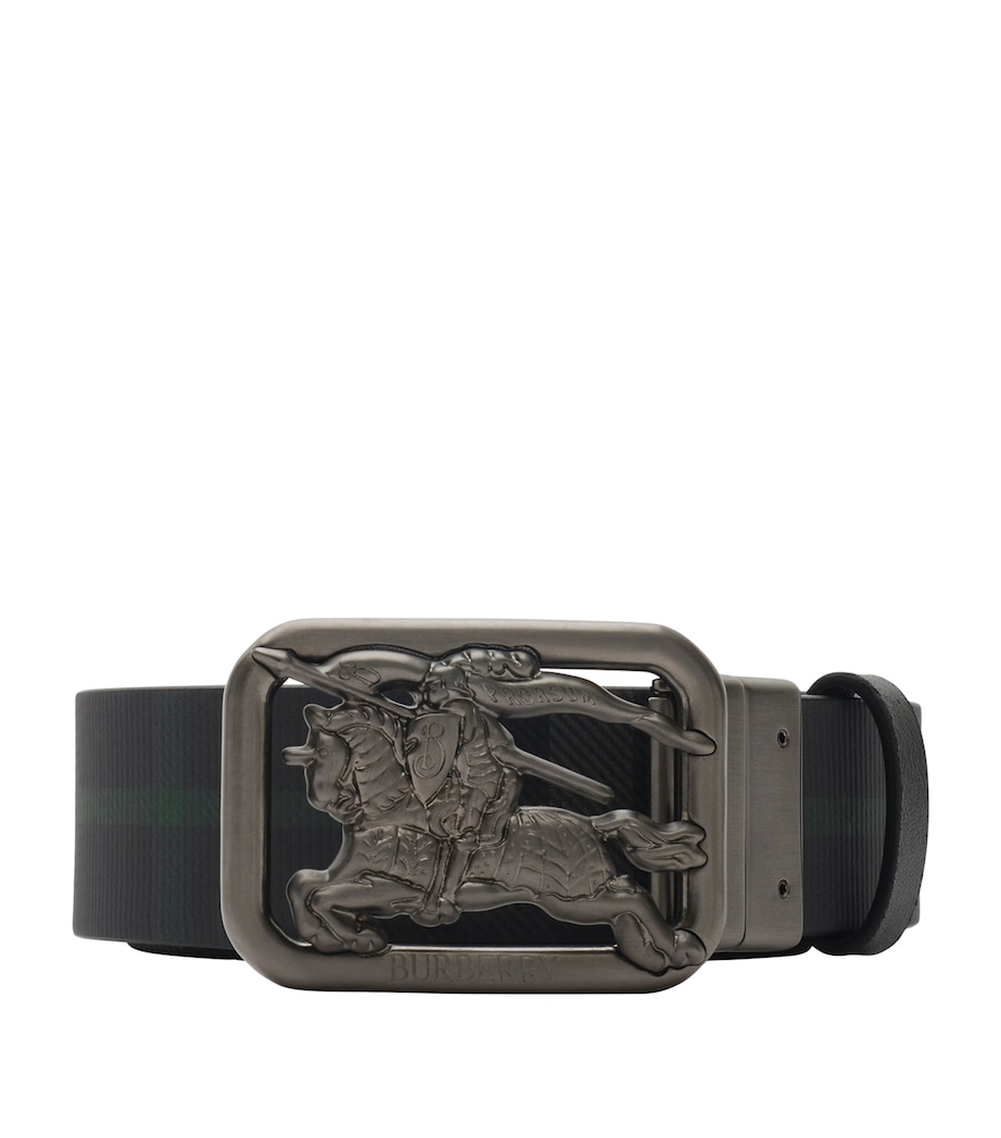 Burberry Reversible Rider Belt Black/charcoal Image 1