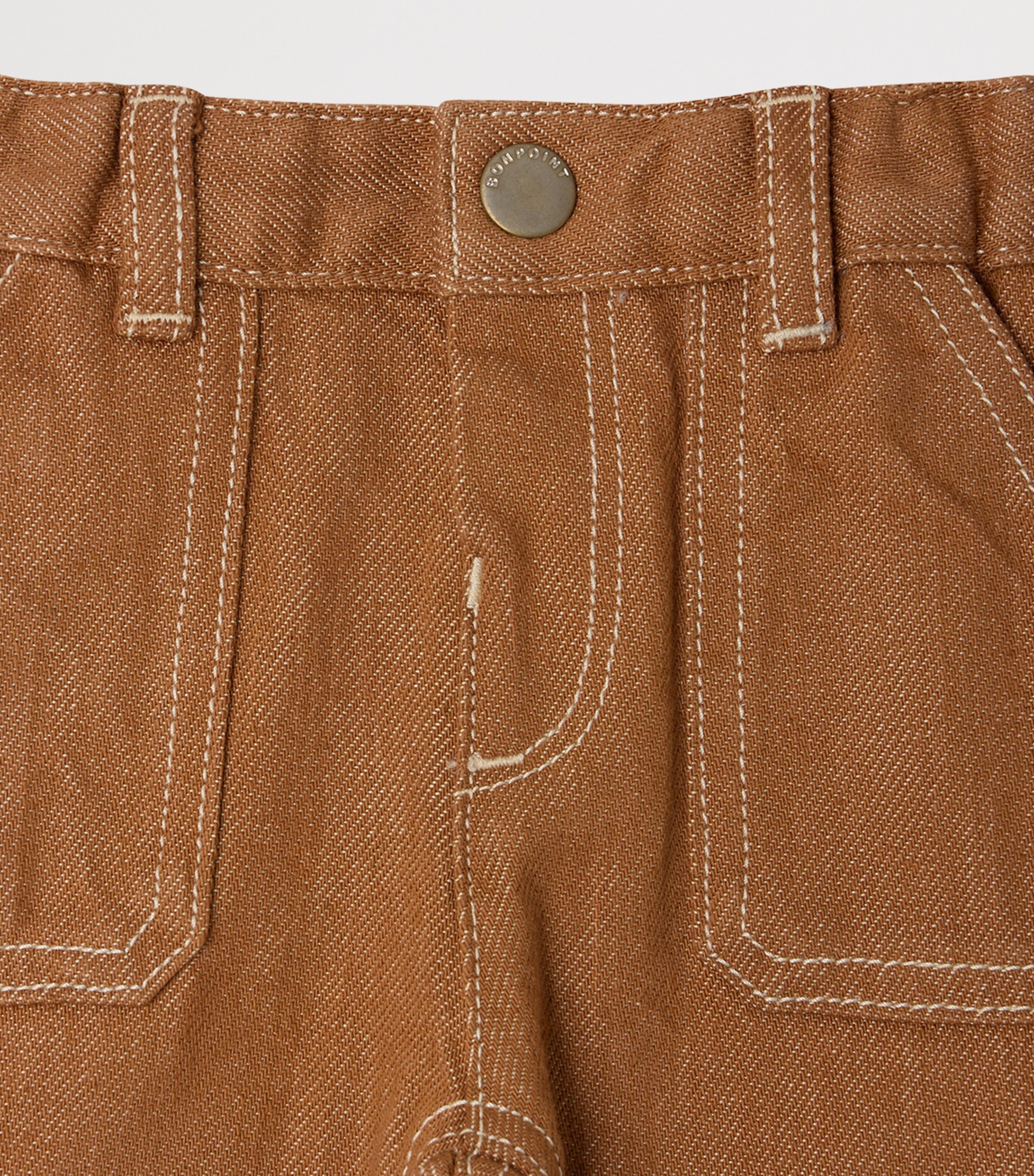 Bonpoint Logo Jeans (6-18 Months) Praline Image 3