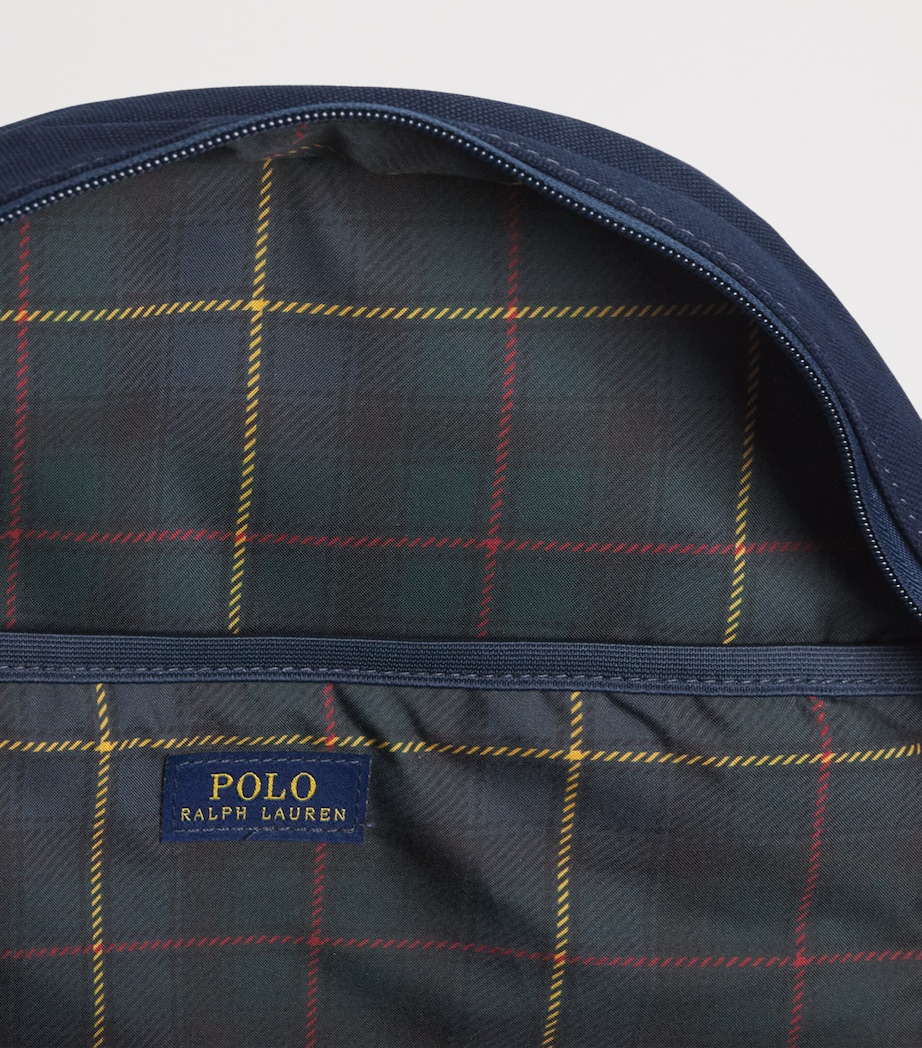 Ralph Lauren Kids Canvas Polo Pony Backpack Newport Navy Image 4