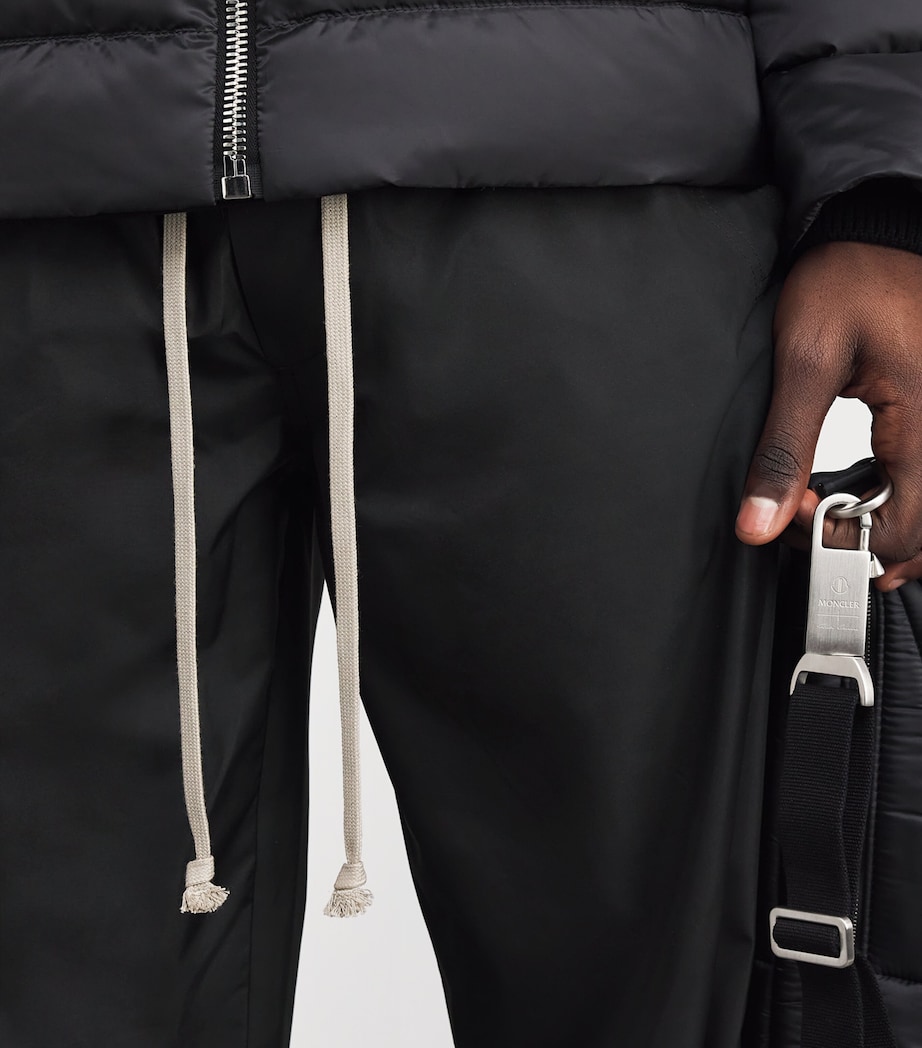 x Moncler Drawstring Straight Trousers 999 - BLACK Image 6