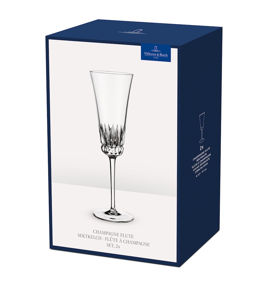 Grand Royal Champagne Flute Set (120ml) CLEAR Image 4