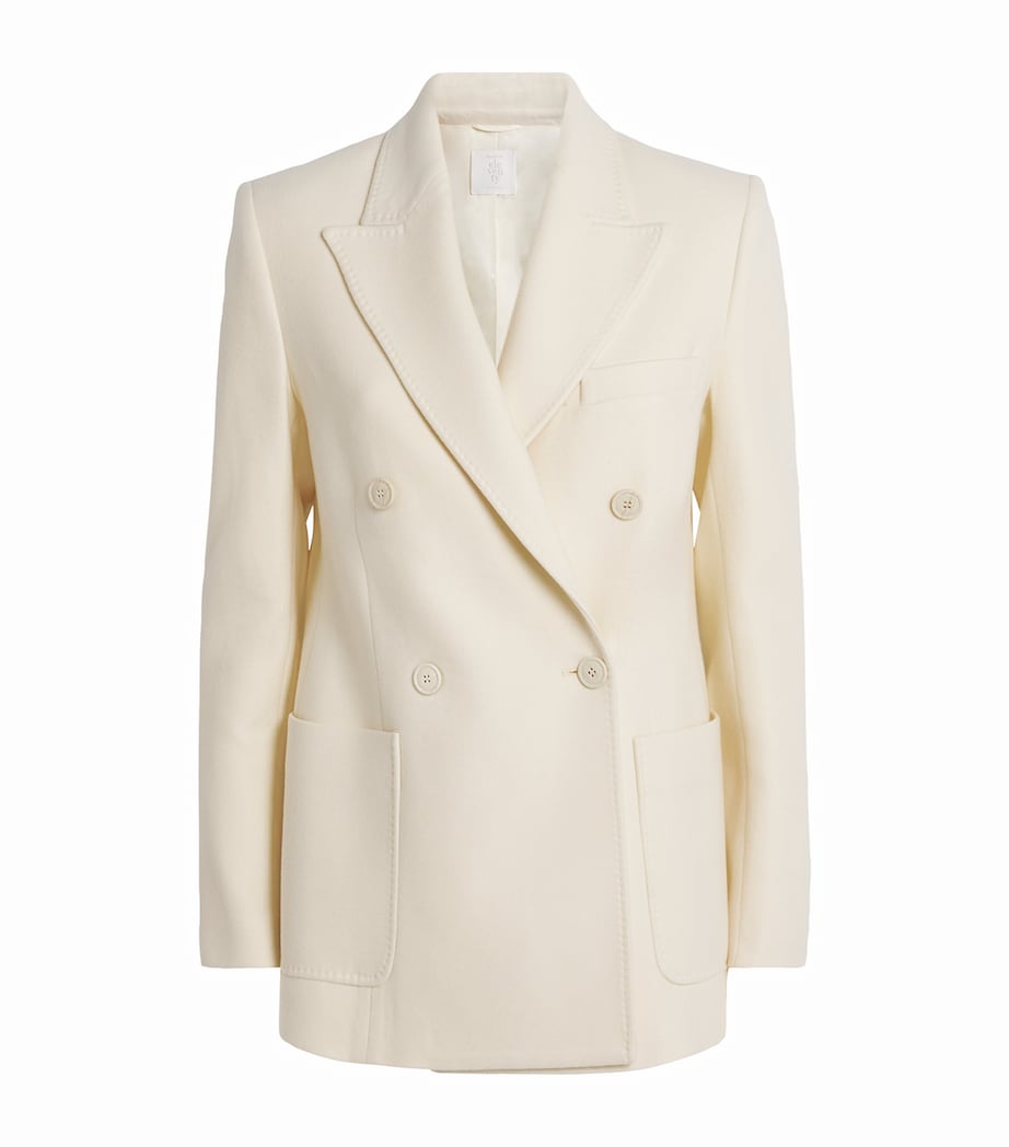 Wool Double-Breasted Blazer BIANCO Image 1
