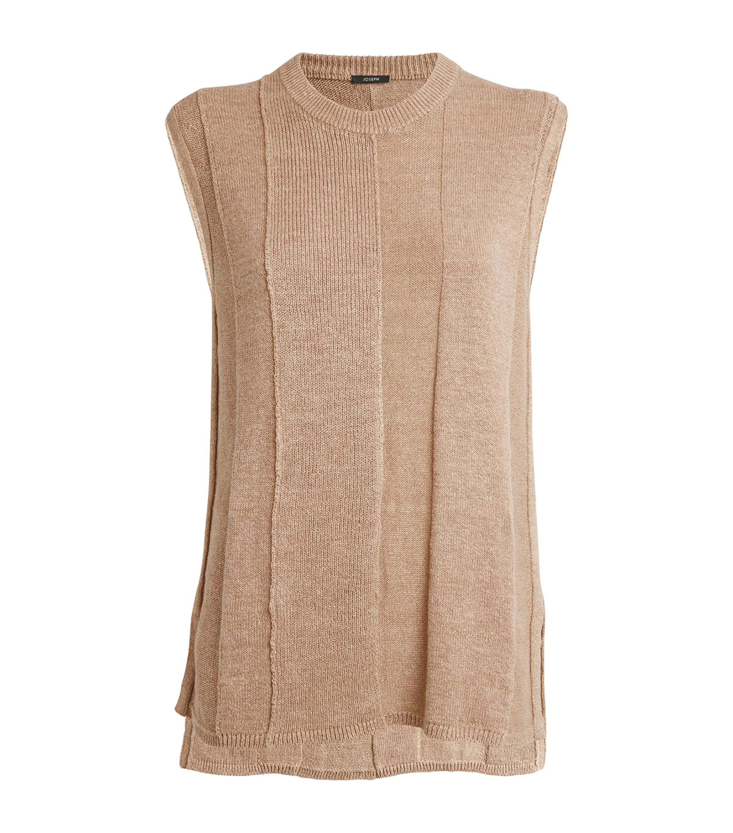 Joseph Knitted Tank Top In Brown