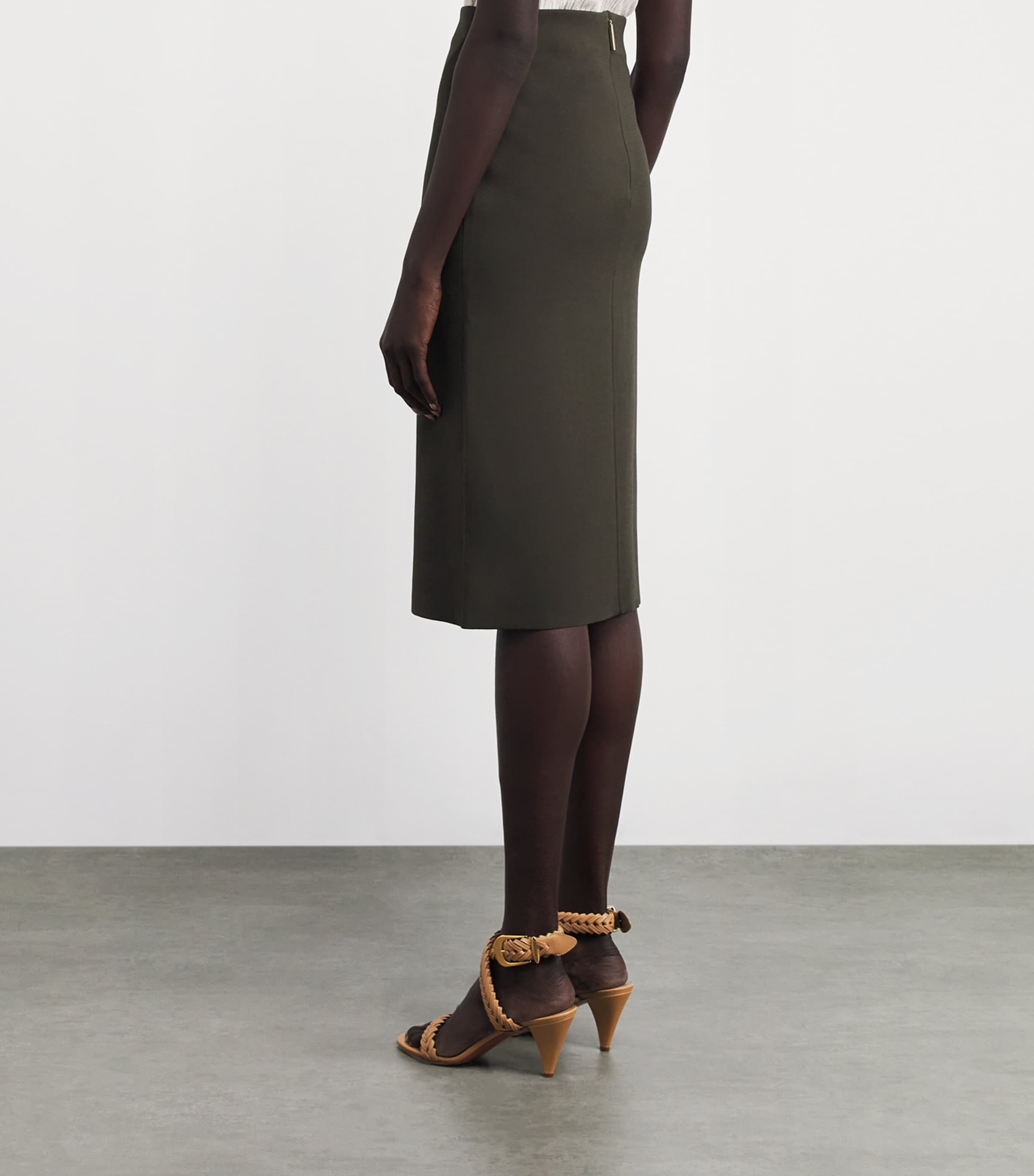 Milano-Knit Safir Midi Skirt PALM LEAF Image 4