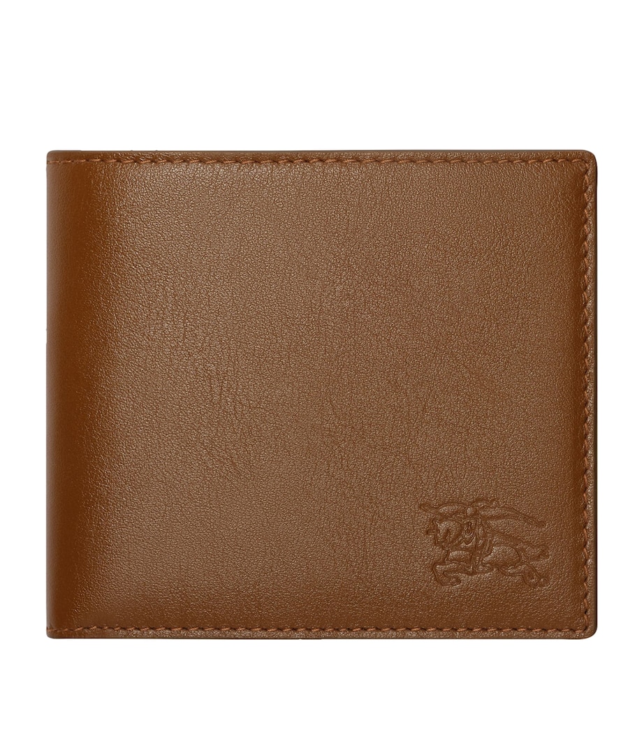 Burberry Pop Check Bifold Wallet Finch Brown/hazel Image 1