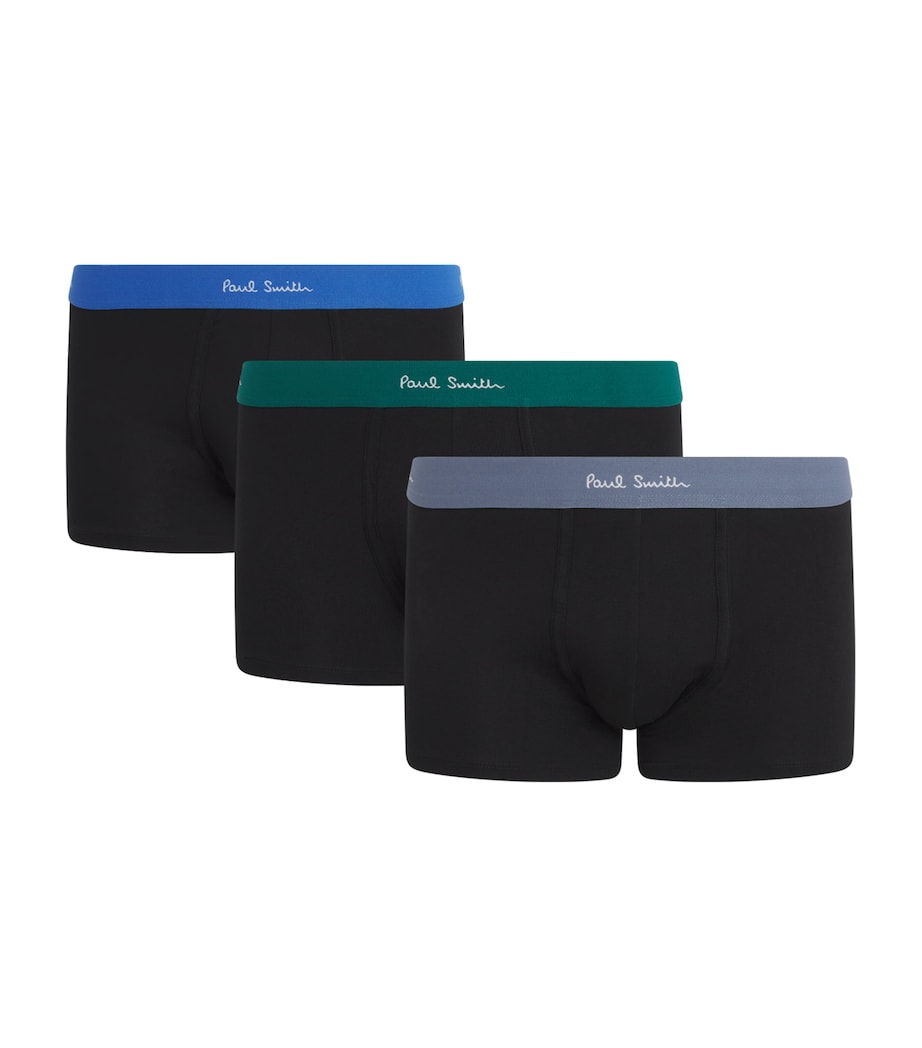 Organic Cotton Boxer Briefs (Pack of 3) BLACK Image 1