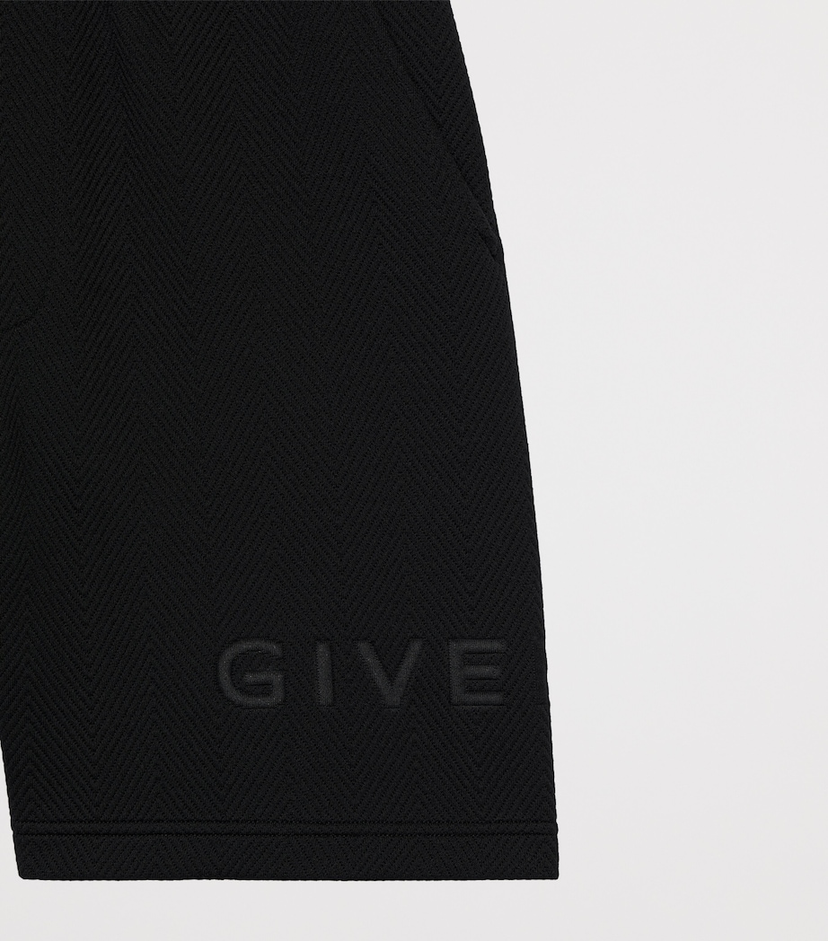 Givenchy Mens Cotton-Blend Logo Shorts Image 4