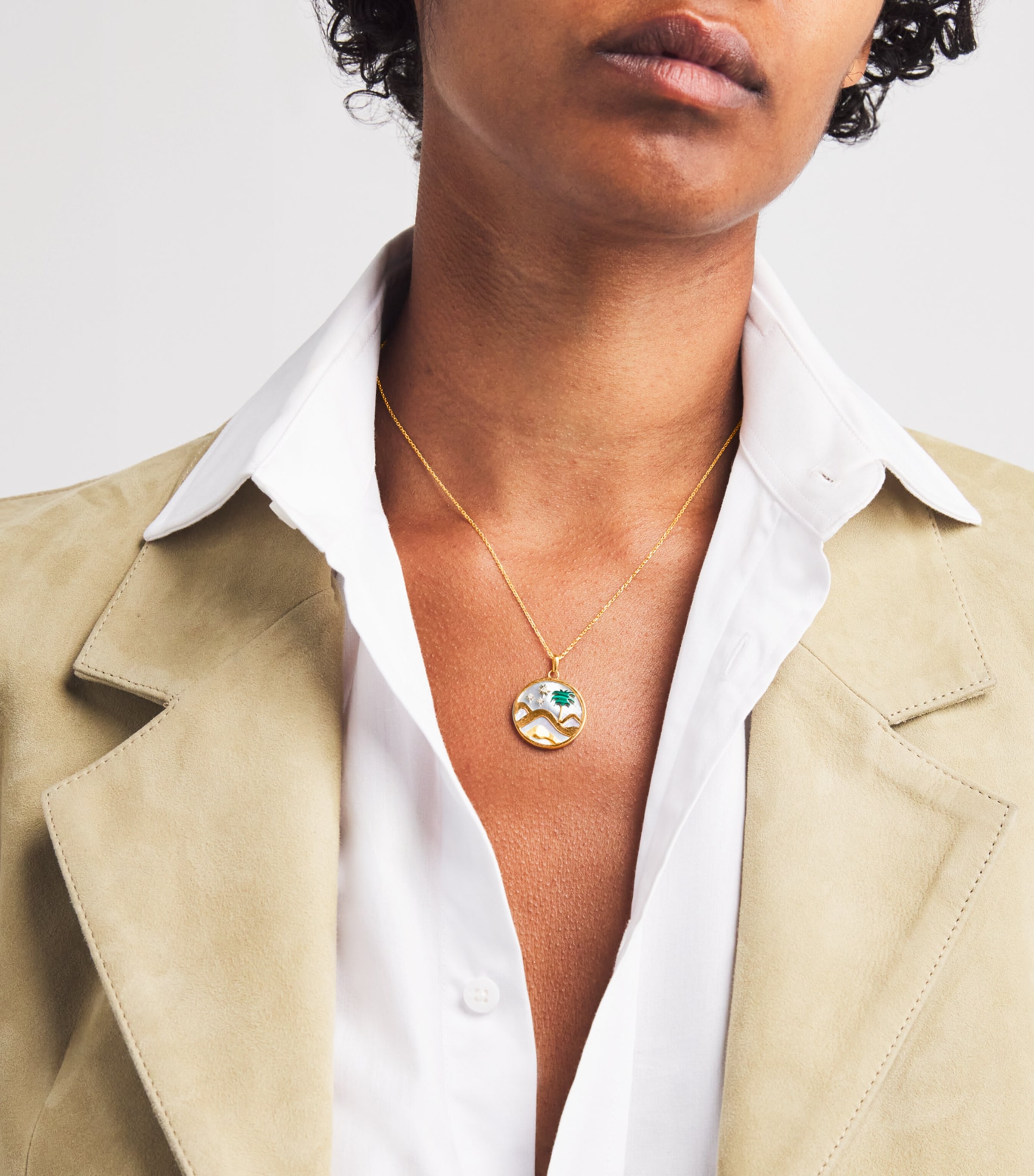 Yellow Gold and Diamond Sacred Valley Necklace YELLOW GOLD Image 4