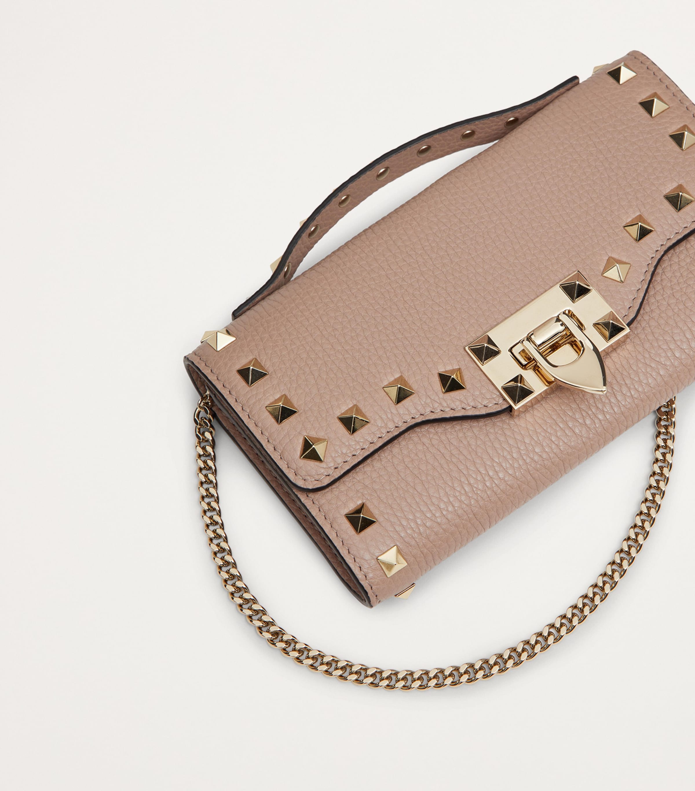 Leather Rockstud Chain Wallet P45 Image 8