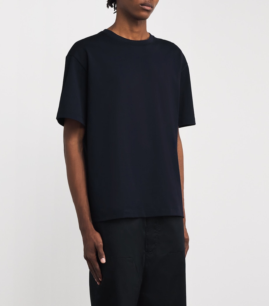 Cotton T-Shirt NAVY Image 3