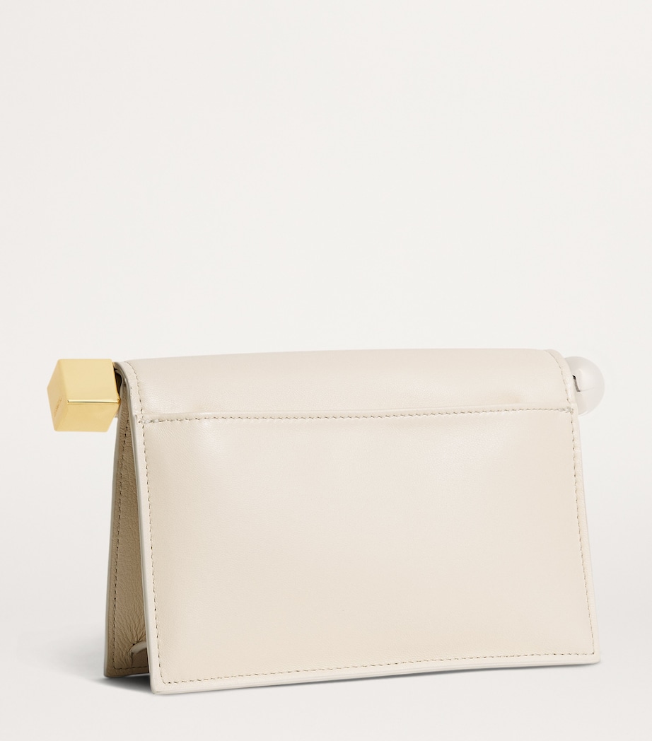 Leather La Petite Pochette Clutch Bag LIGHT IVORY 115 Image 3
