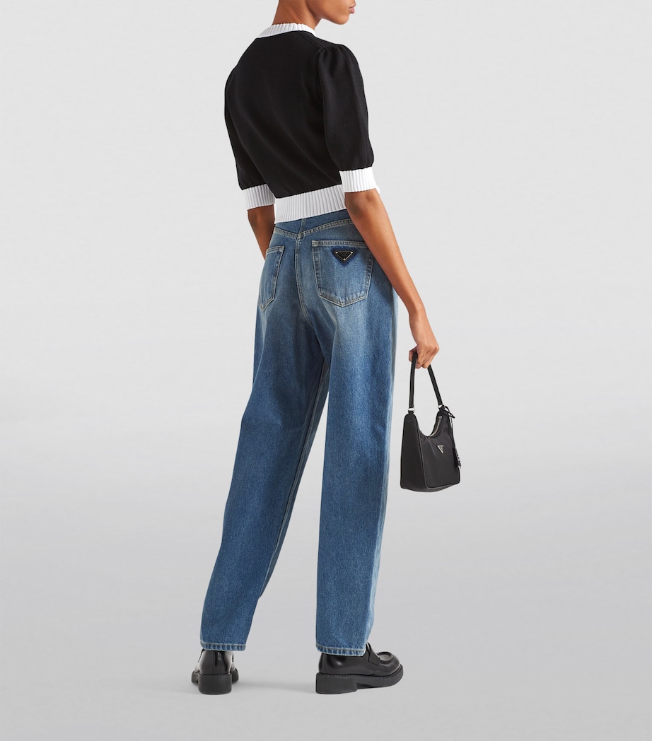 Contrast-Trim Sweater F0967 Image 4