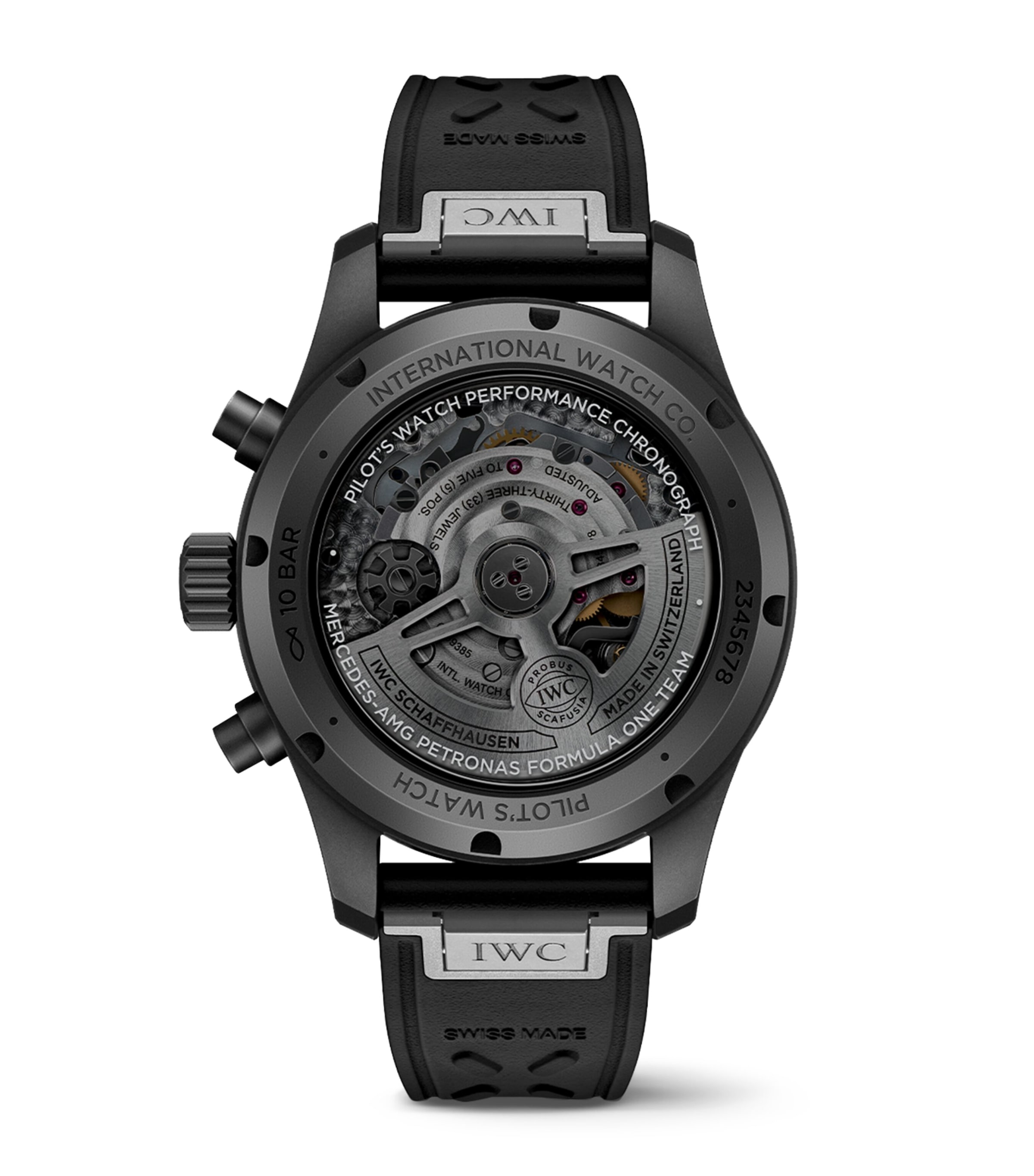 x Mercedes-AMG PETRONAS Ceratanium Pilot's Performance Chronograph Watch 41mm BLACK Image 5