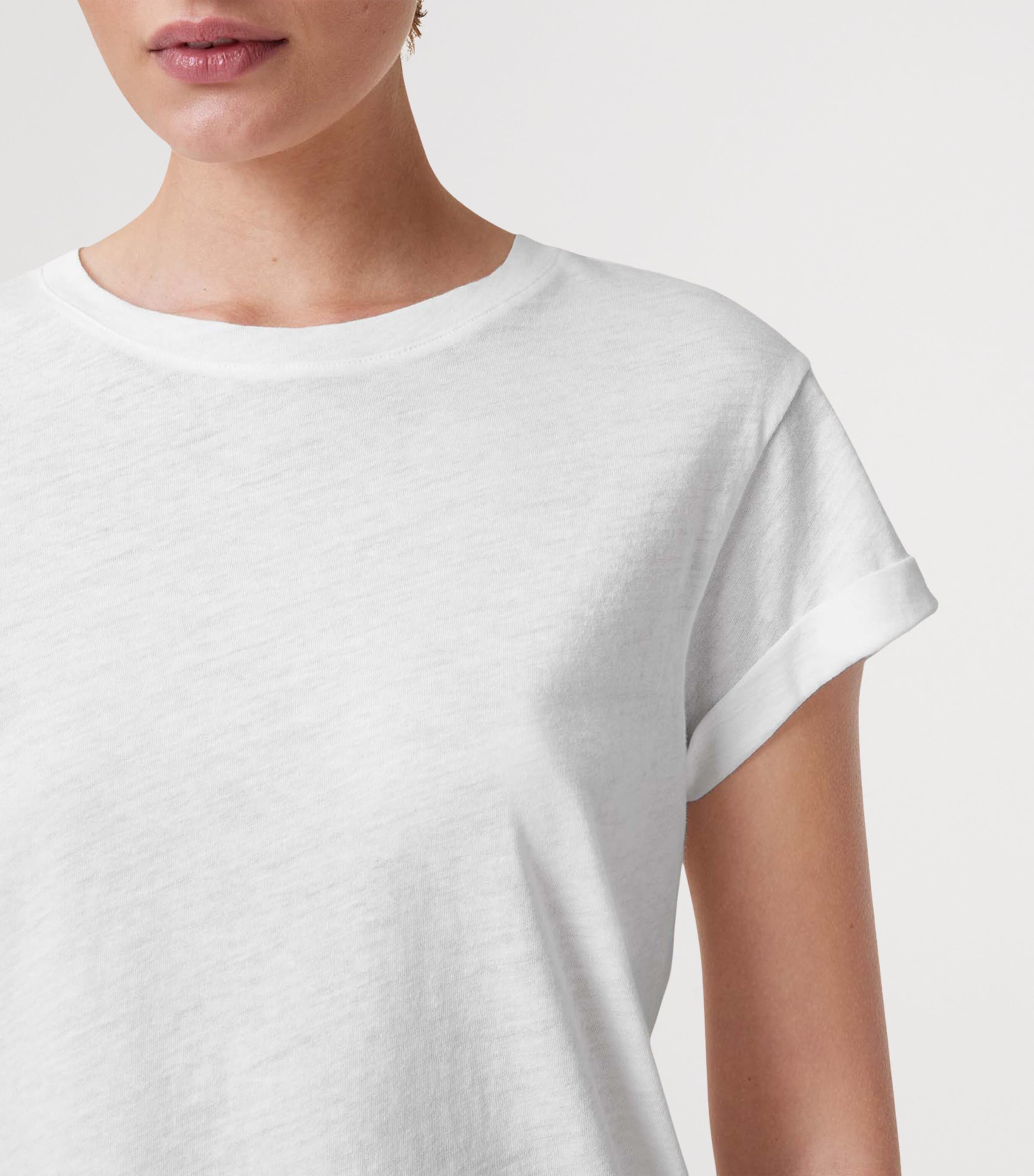 Organic Cotton Anna T-Shirt CHALK WHITE Image 6