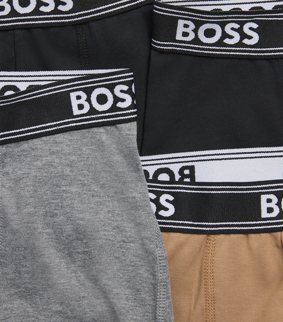 BOSS Kidswear Mens Logo Waistband Trunks - Pack of 7 (4-16 Years) Cookie Image 3