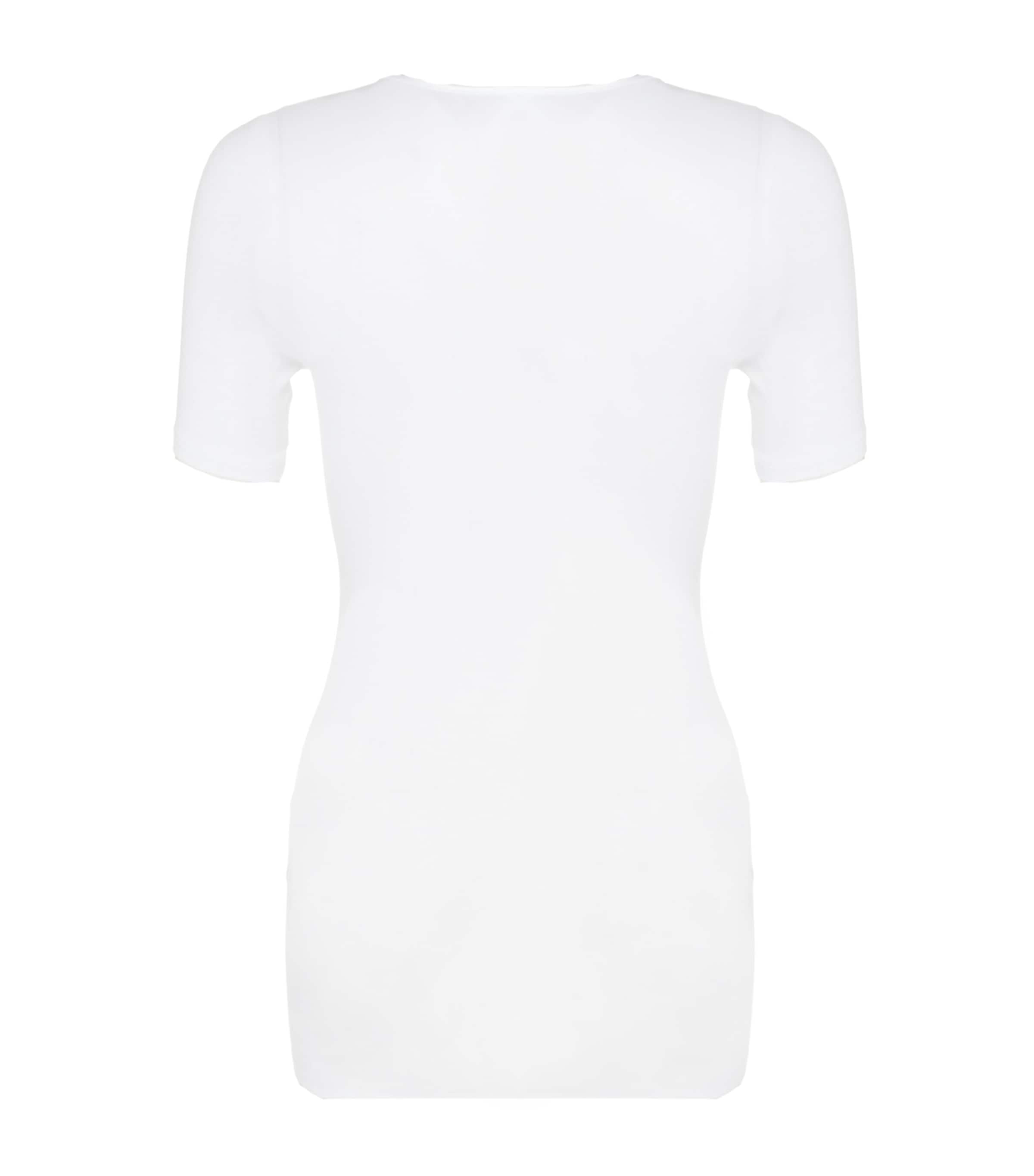 Cotton Seamless T-Shirt WHITE Image 3