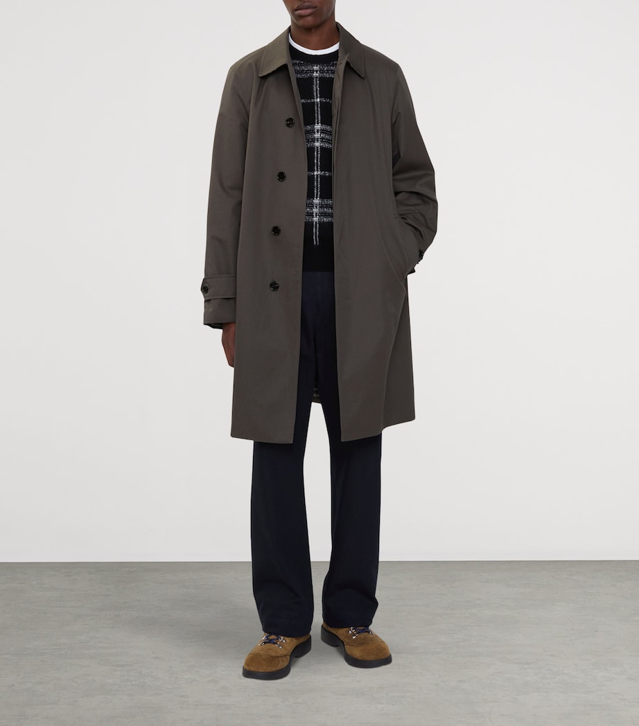 Cotton Gabardine Car Coat GRAPHITE Image 2
