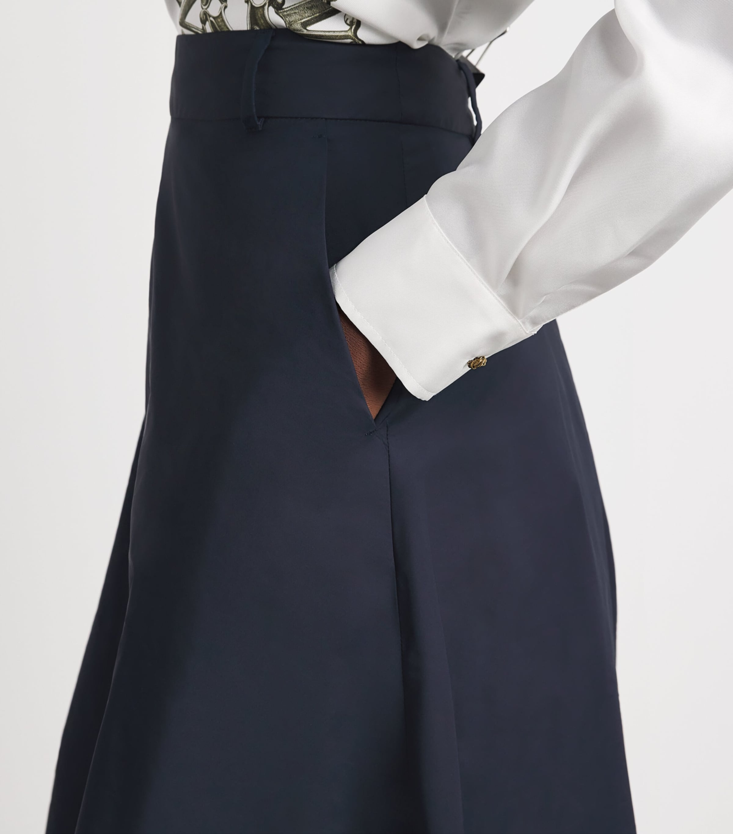 Max Mara Womens A-Line Maxi Skirt Ultramarine Image 3