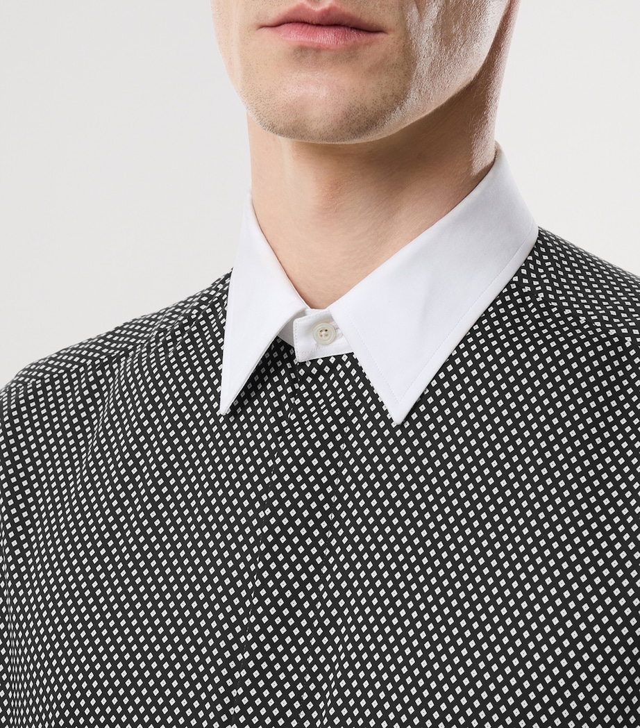 Cotton Contrast-Trim Shirt NWA Image 2