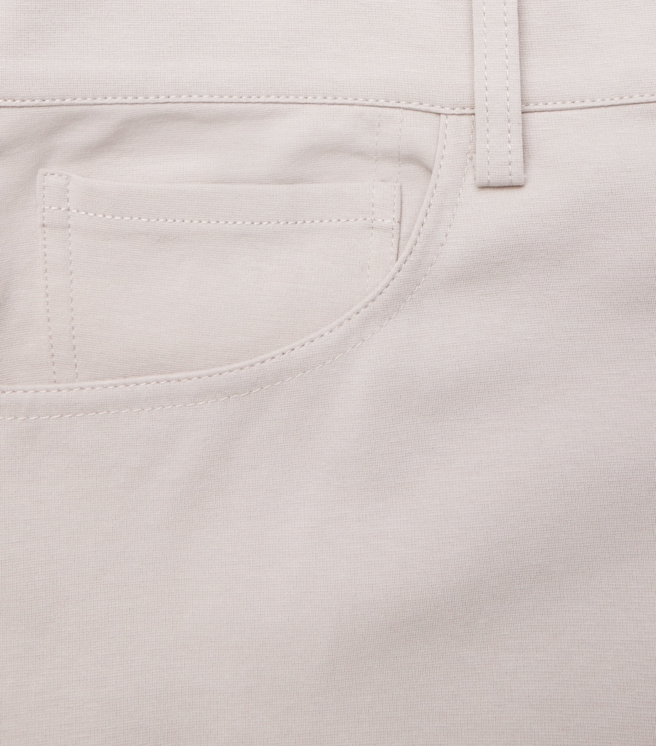 The Straight Trousers U71LV DBLE KNIT STN Image 5