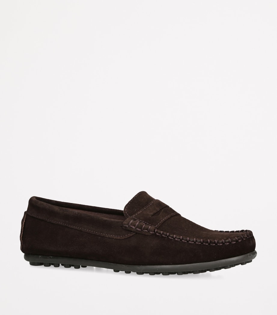 Suede Felix Loafers DARK BROWN Image 3