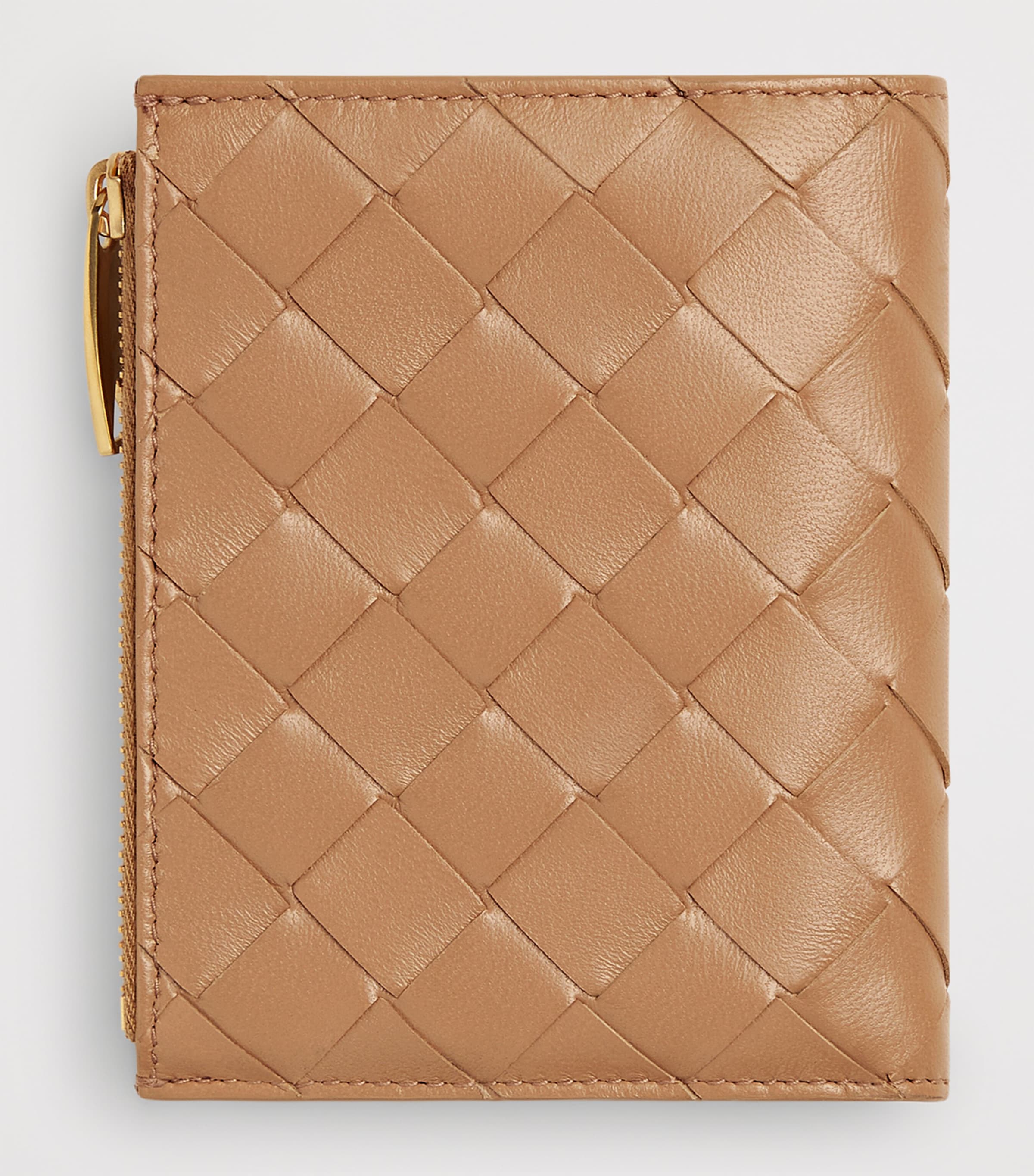 Small Leather Intrecciato Bifold Wallet 2787 Image 3