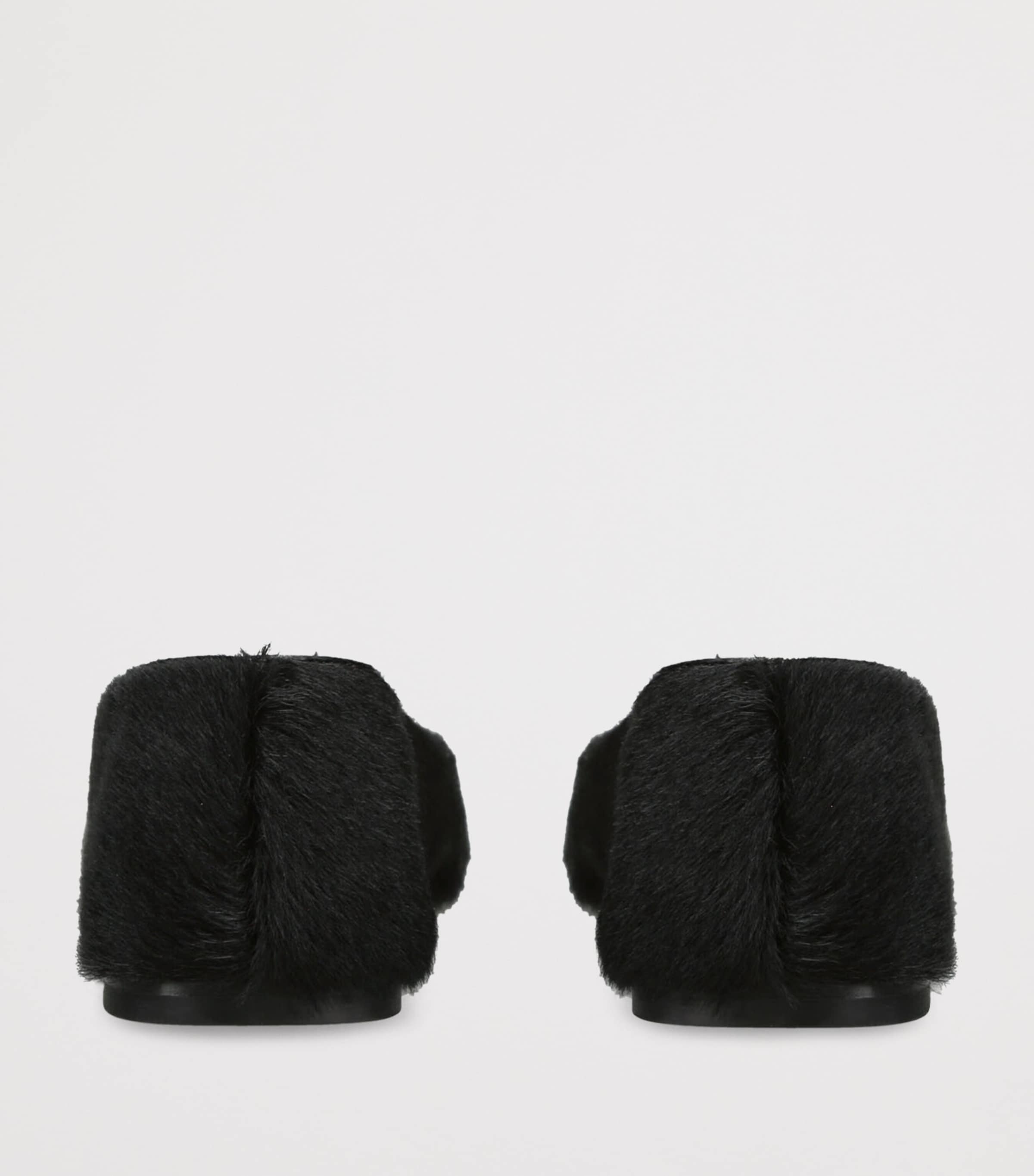 THE ROW (ザ・ロウ) Square Ballet Flat in Pony The Row Pony Hair Square Ballet Flats | Harrods US
