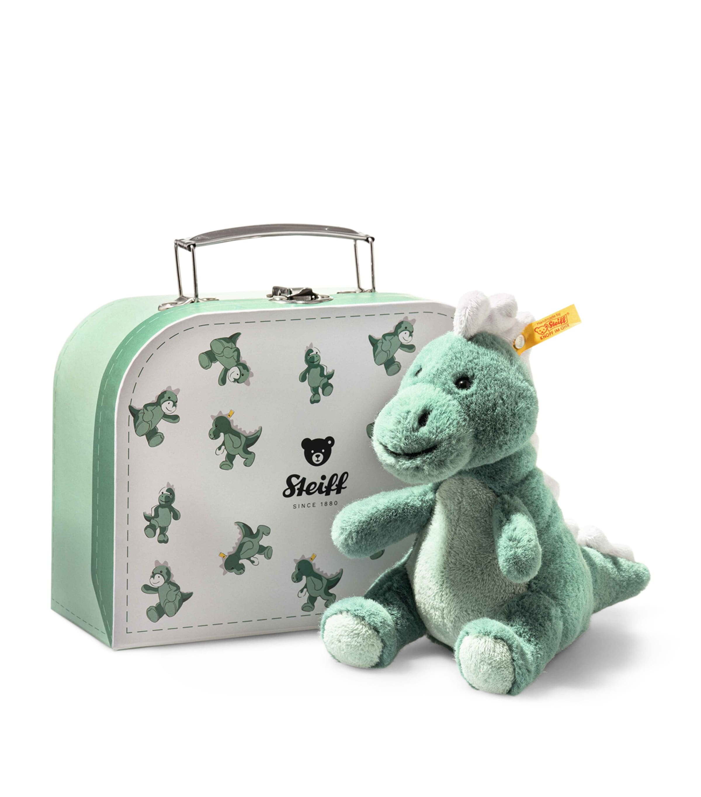 Steiff Joshi Baby T-Rex in Suitcase (16cm) | Toys | Bears & Soft Toys | Designers | Steiff