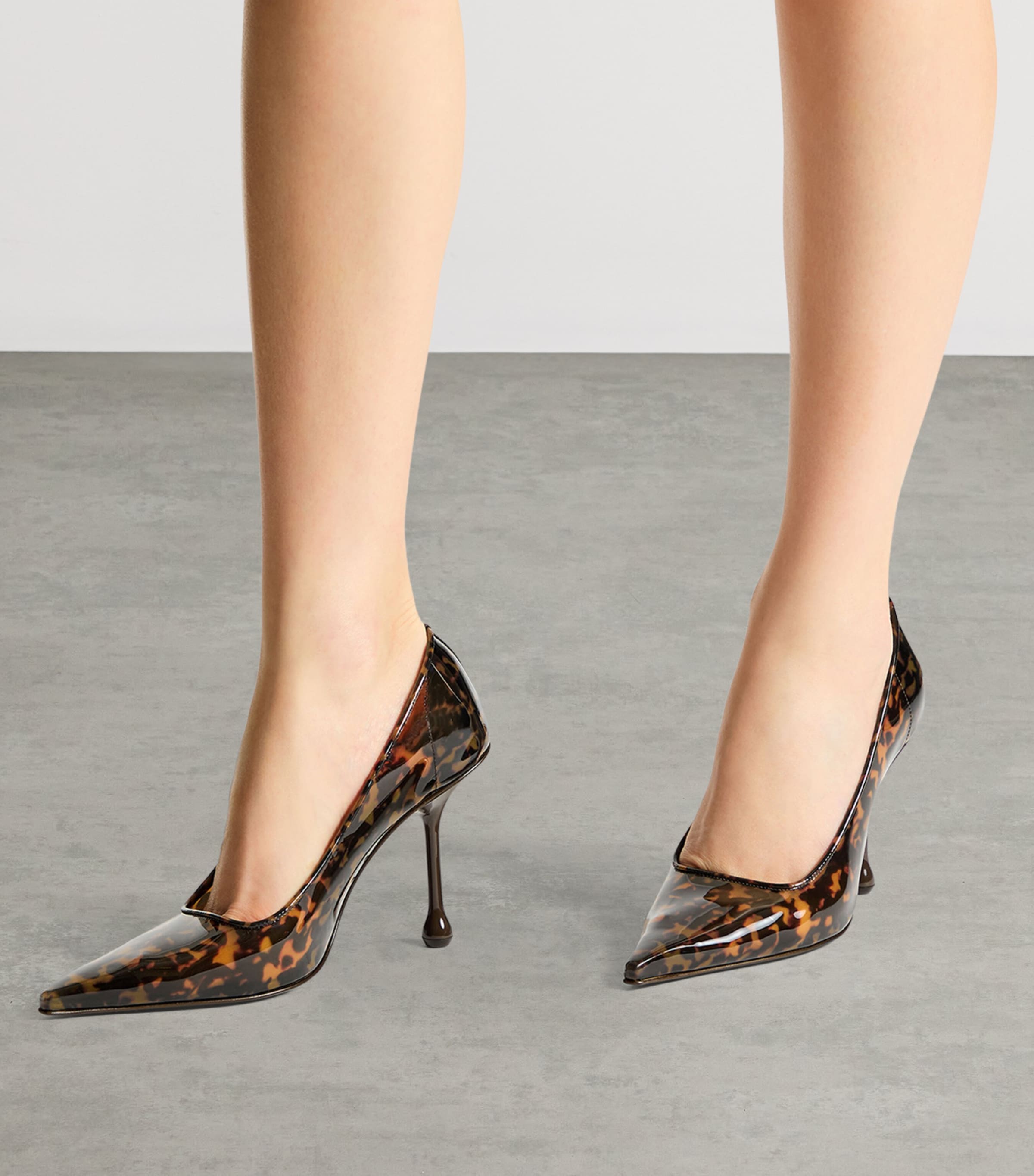 Jimmy Choo Ixia 95 Heeled Pumps Amber Mix Image 2