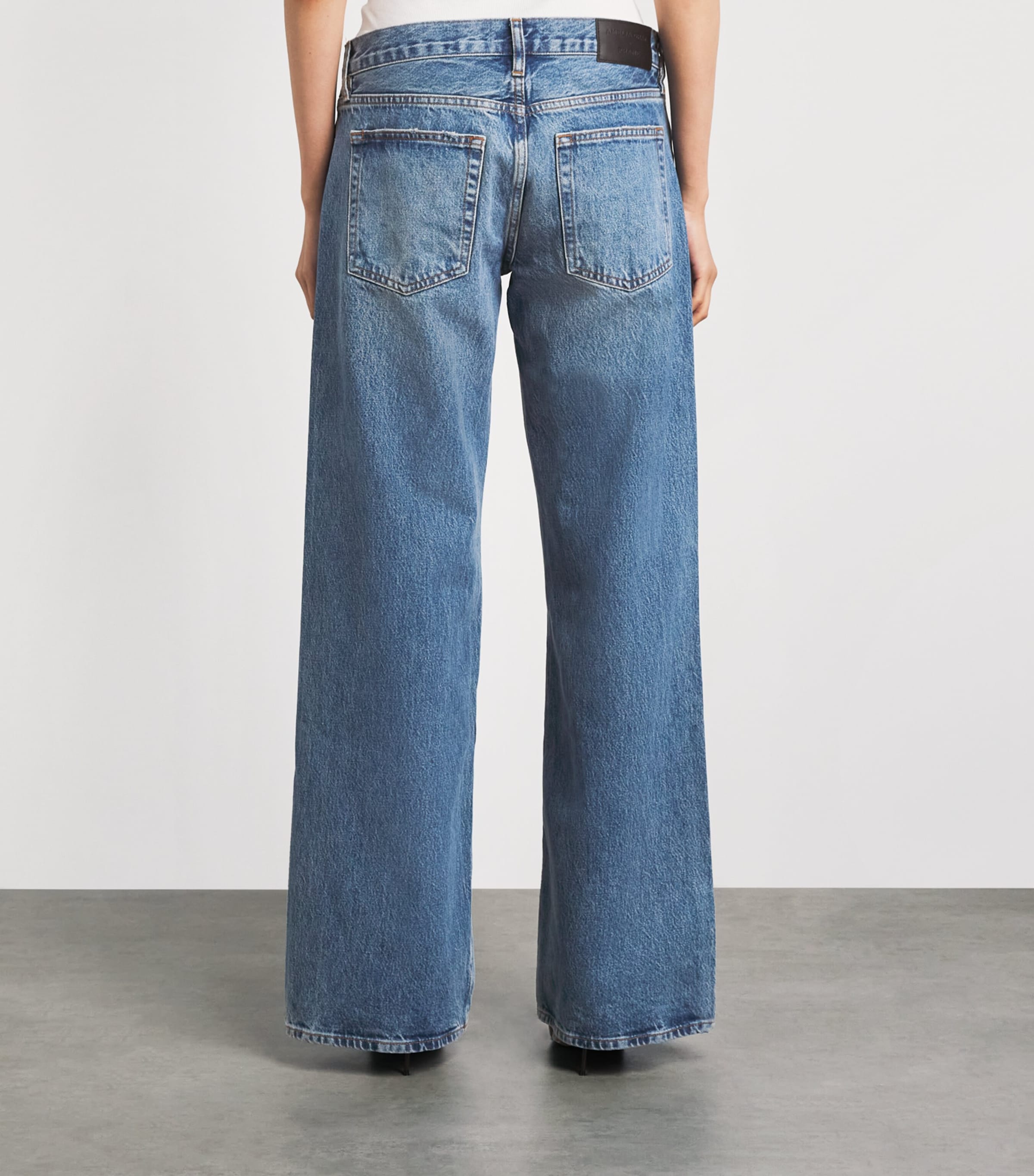 FRAME Womens The Gray Wide Leg Jeans Rapture Image 5