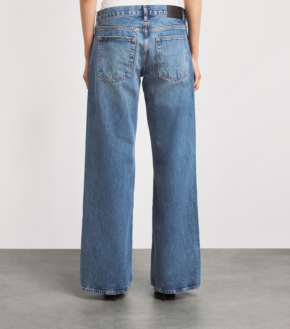 FRAME Womens The Gray Wide Leg Jeans Rapture Image 5