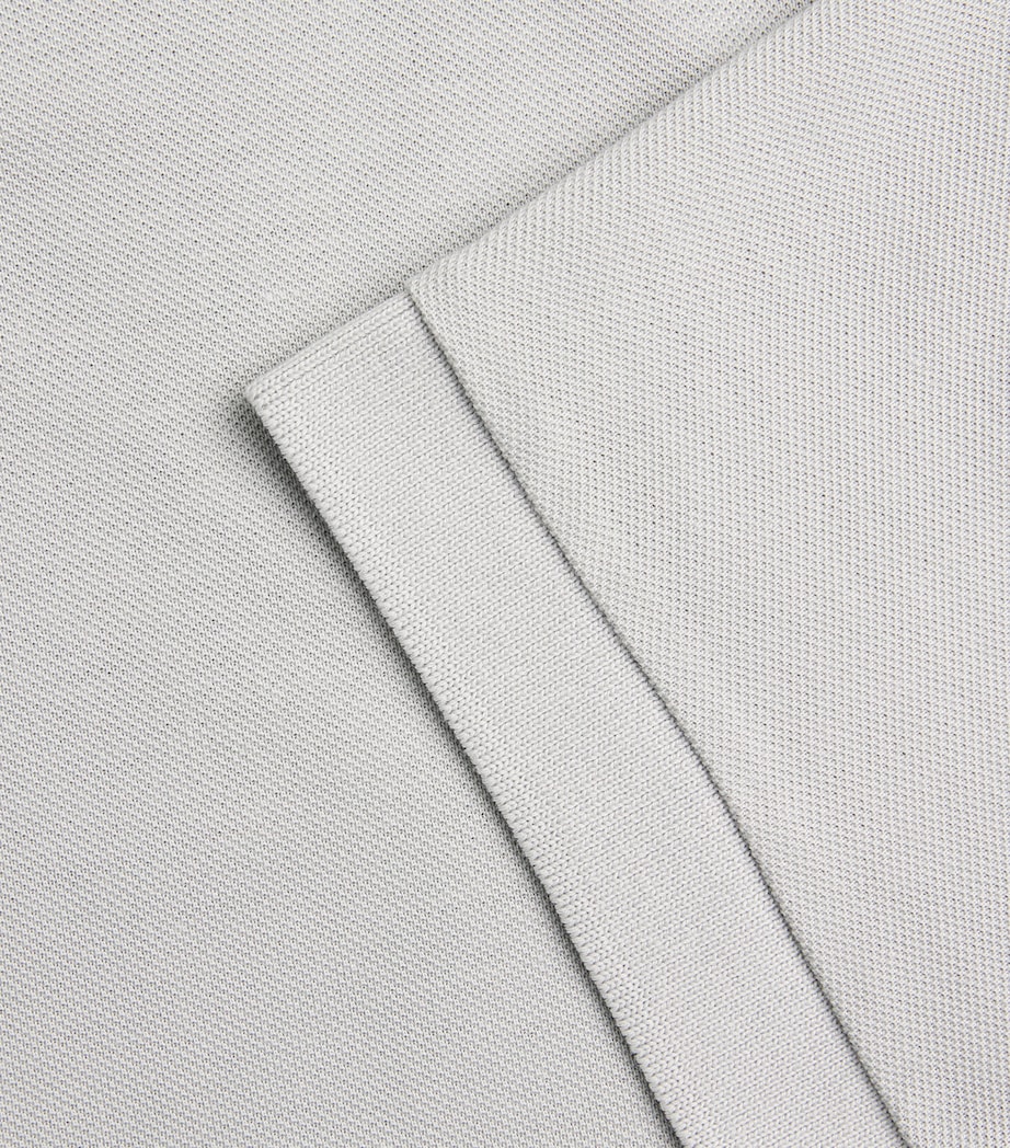 7 For All Mankind Mens Short-Sleeve Polo Shirt Light Blue Image 6