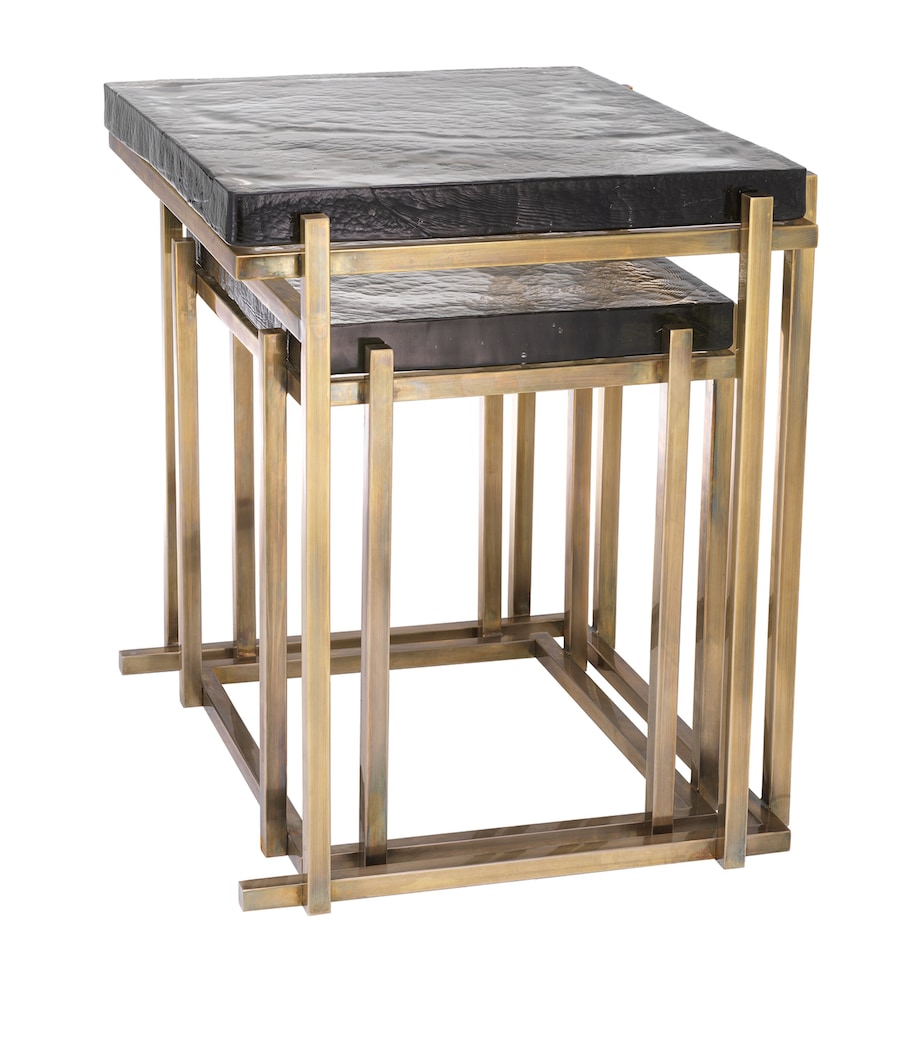 Niemeyer Side Tables (Set of 2) BRASS Image 2