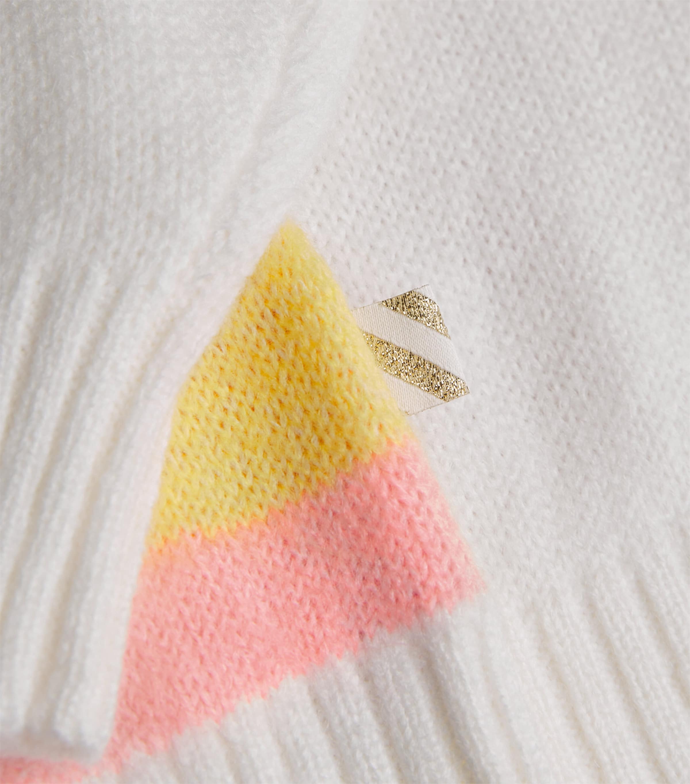 Rainbow Heart Sweater (2-6 Years) IVORY Image 3