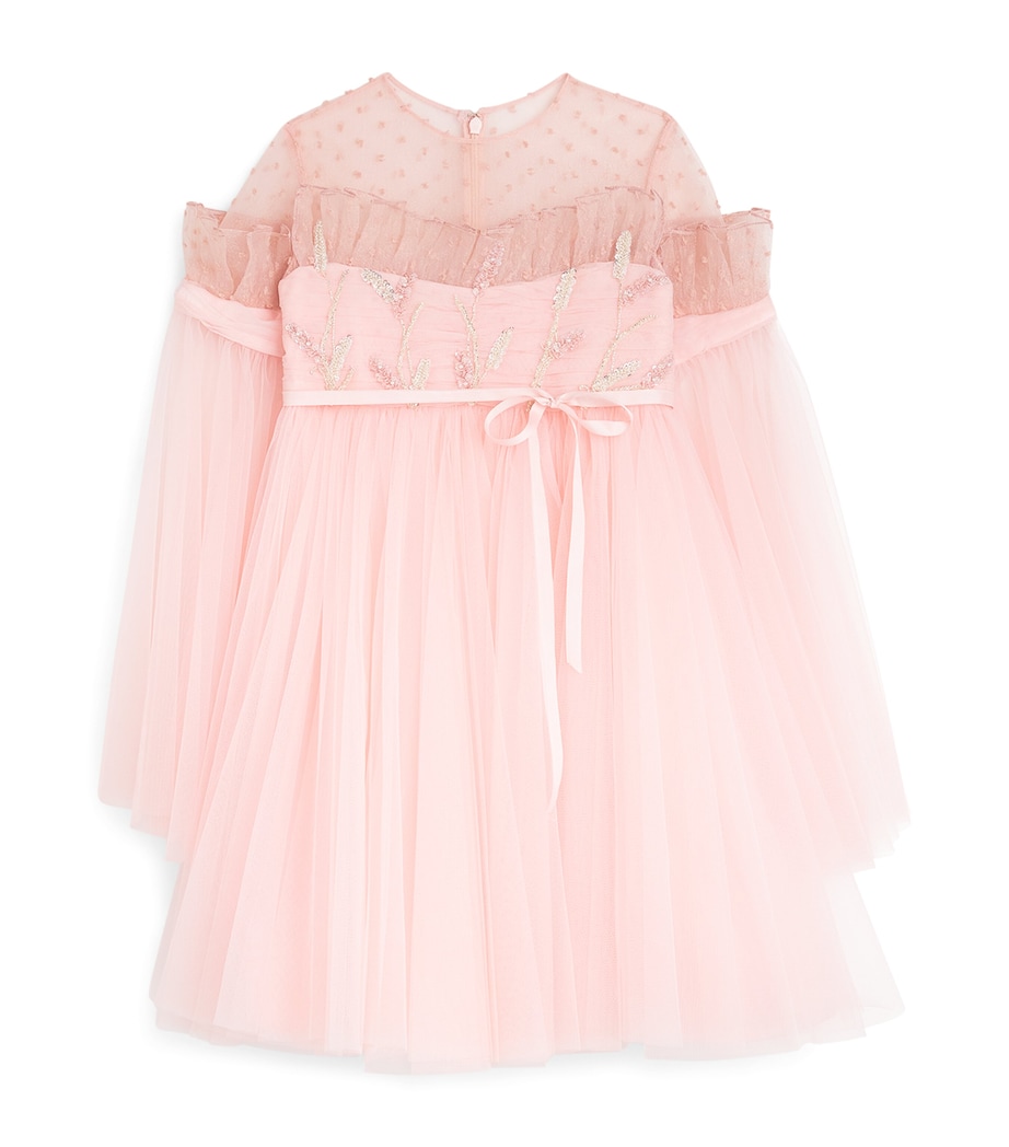 Tulle Embellished Rafaella Dress (2-14 Years) PINK Image 1