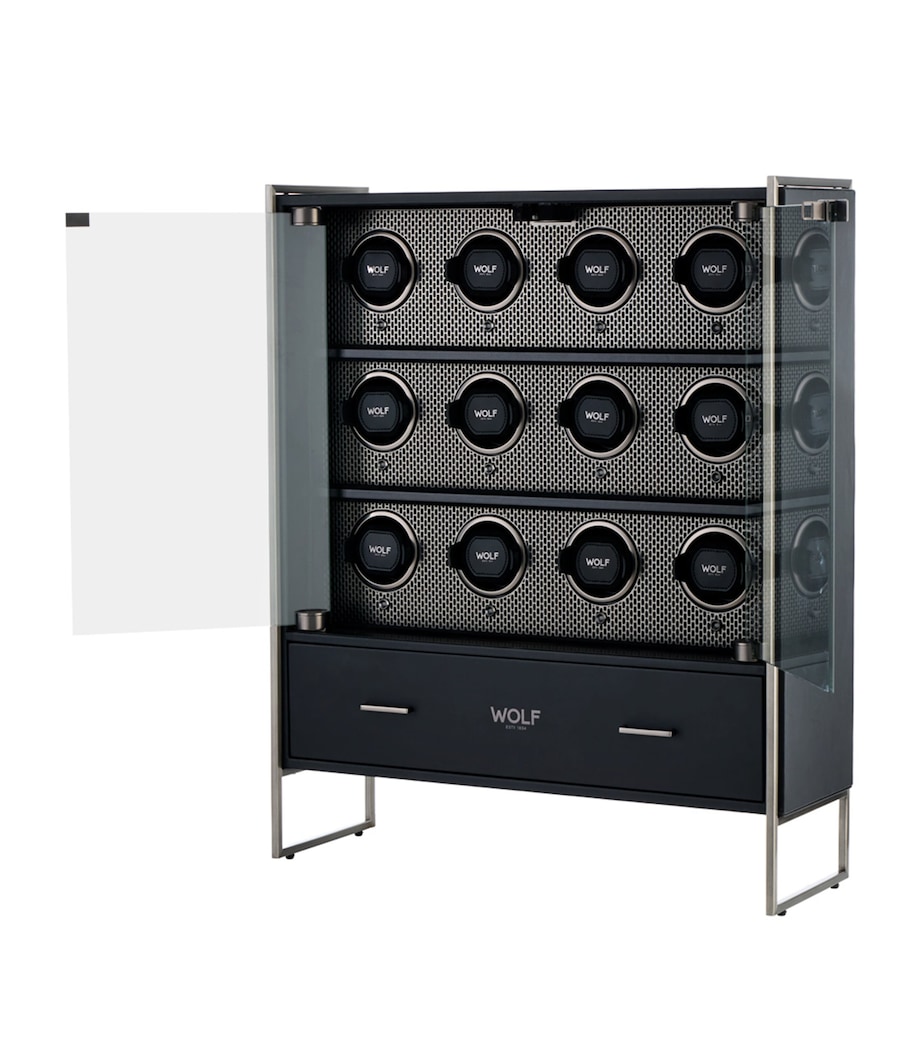 WOLF Axis 12-Piece Watch Winder Cabinet Powdercoat Image 3