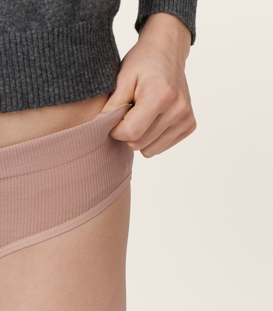 Ribbed Seamless Briefs F0A48 Image 4