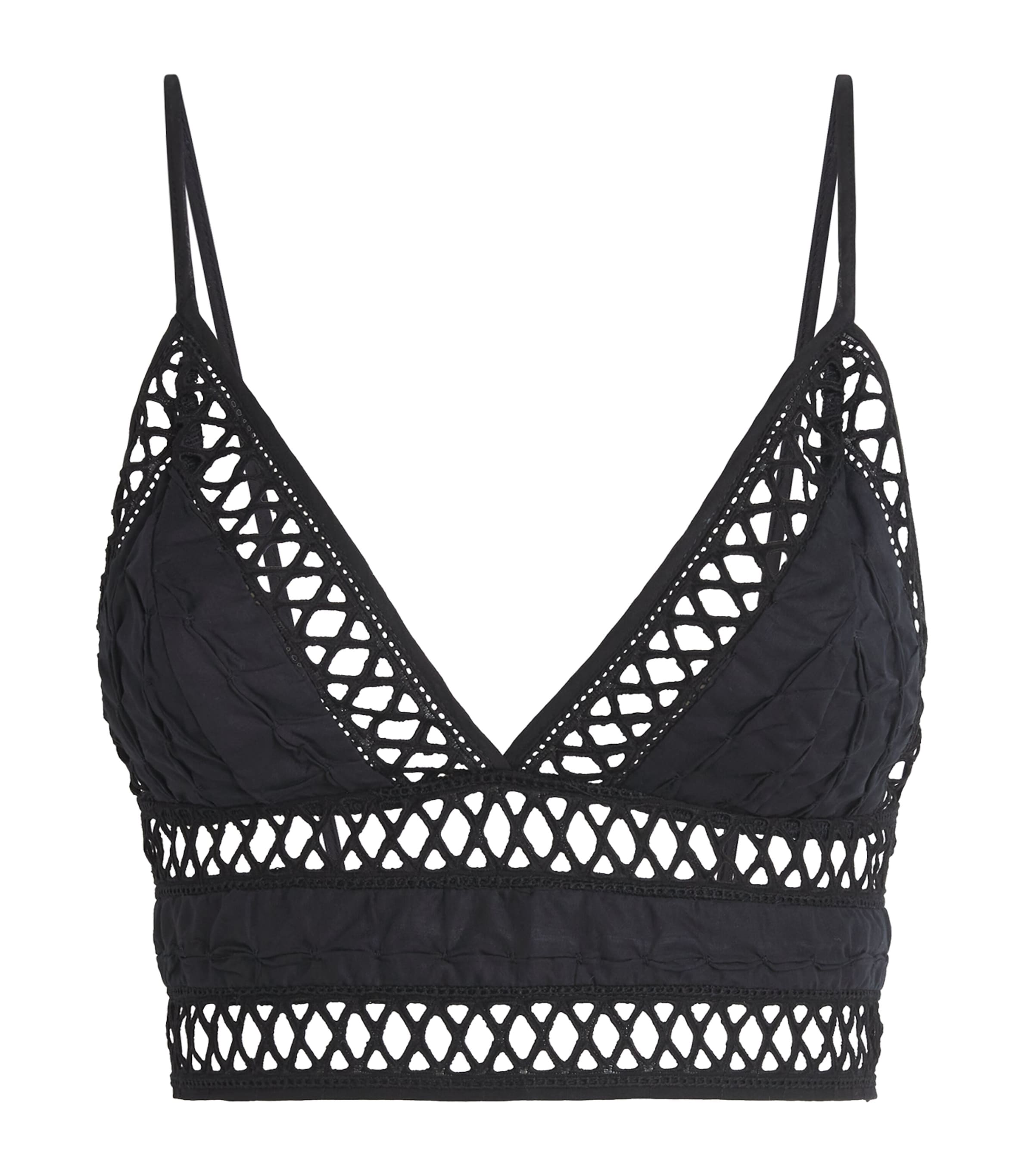 CHARO RUIZ NETTED BRALETTE TOP