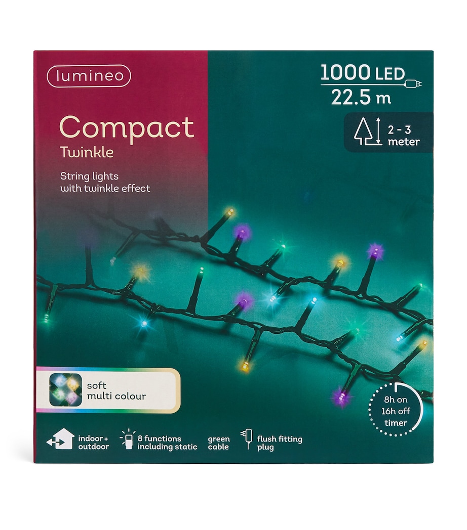 Compact Twinkle Lights (22.5m) GREEN/SOFT MULTI Image 1