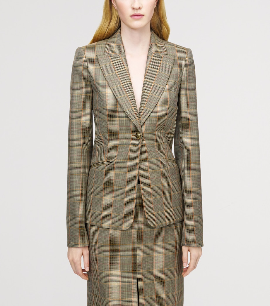 Wool Check Blazer 9101 Image 5
