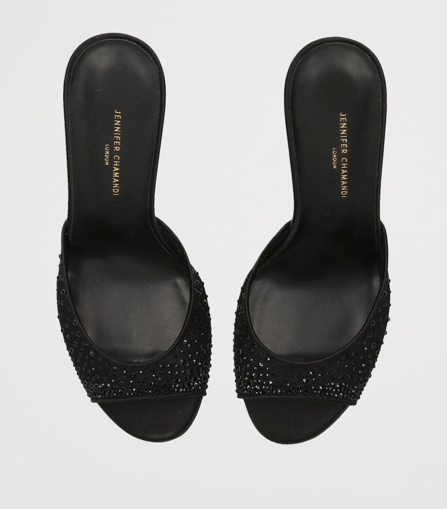 Embellished Guido Mules 85 BLACK Image 4