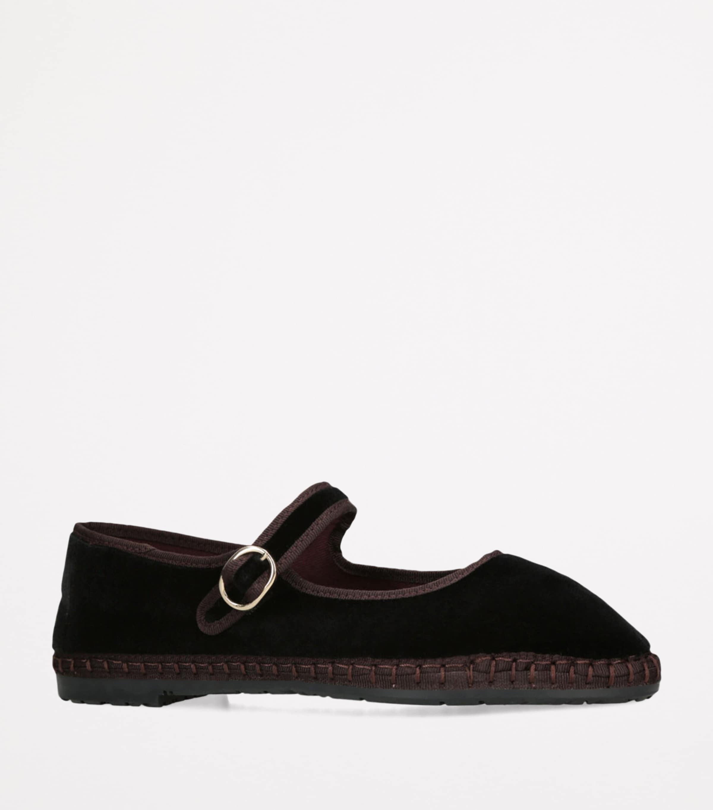 Flabelus Velvet Sethe Mary Janes Black Image 3
