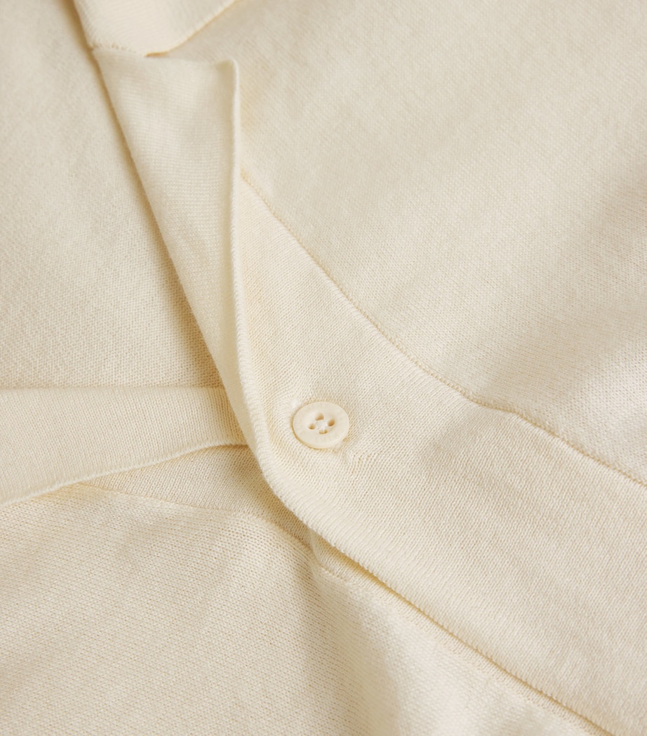 Cotton Knitted Mars Short Sleeve Shirt ECRU Image 5