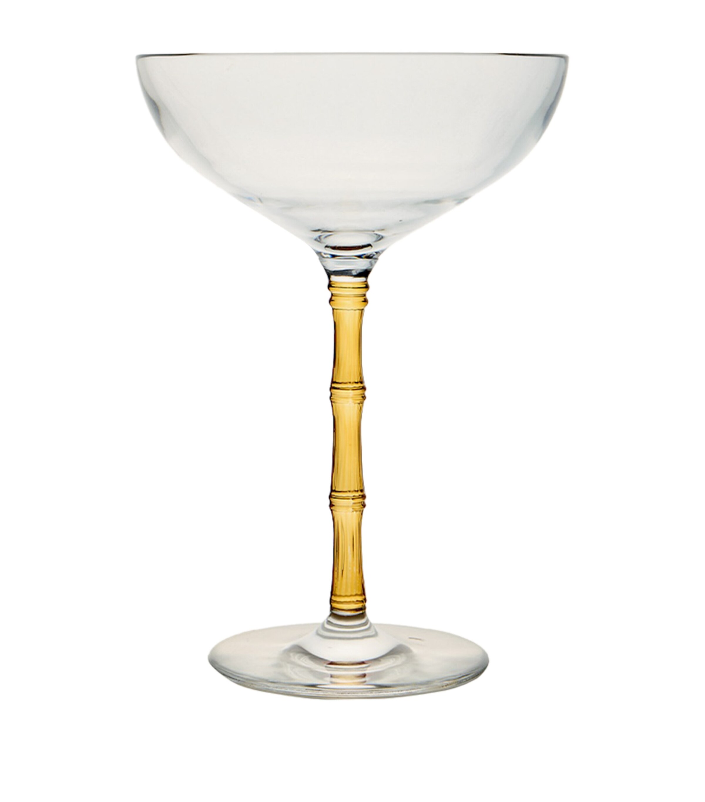 La Doublej Set of 2 Bamboo Coupe Glasses Amber Image 2