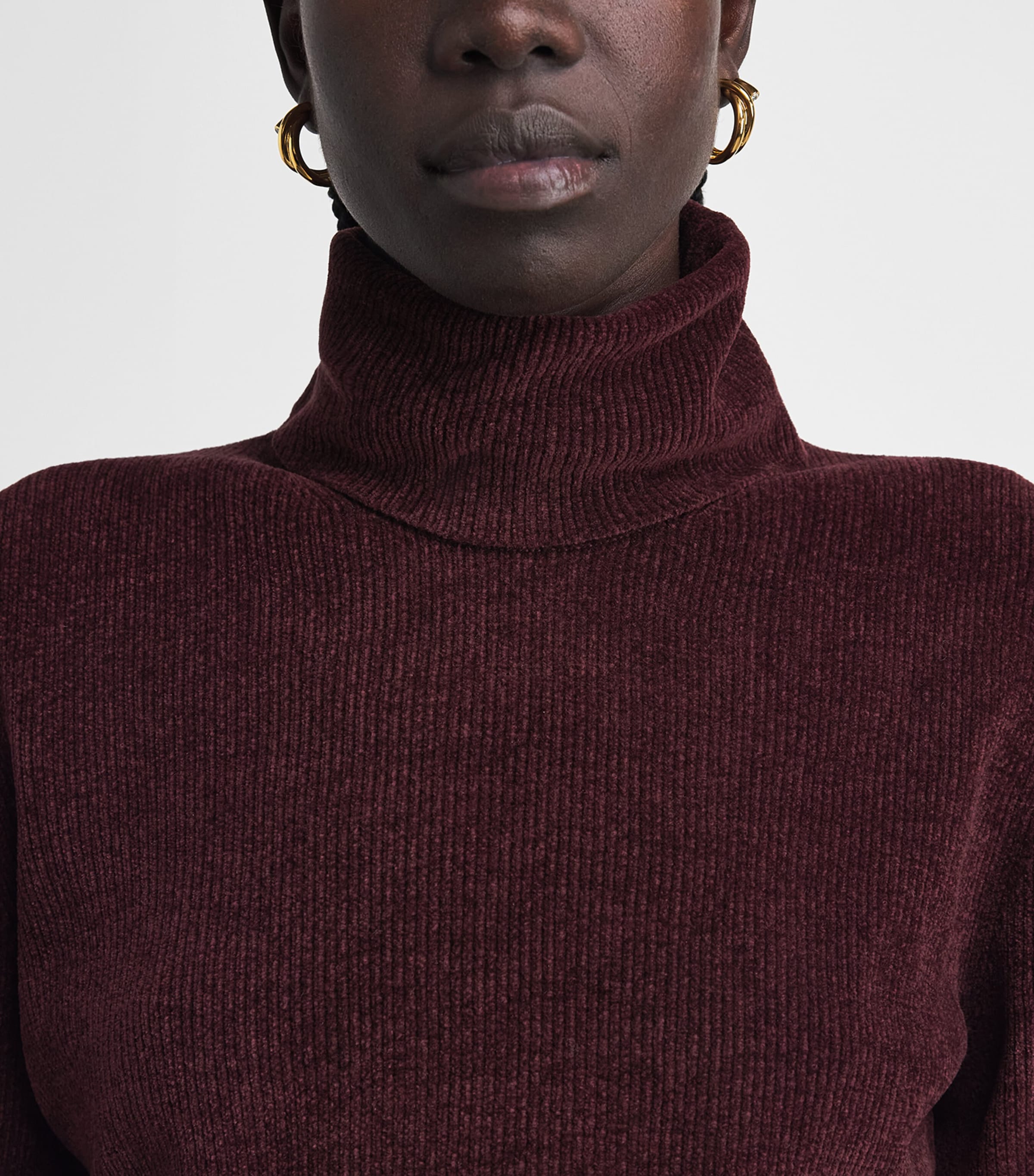 Gabriela Hearst Womens Silk Rollneck Torcello Sweater Plu Plum Image 3