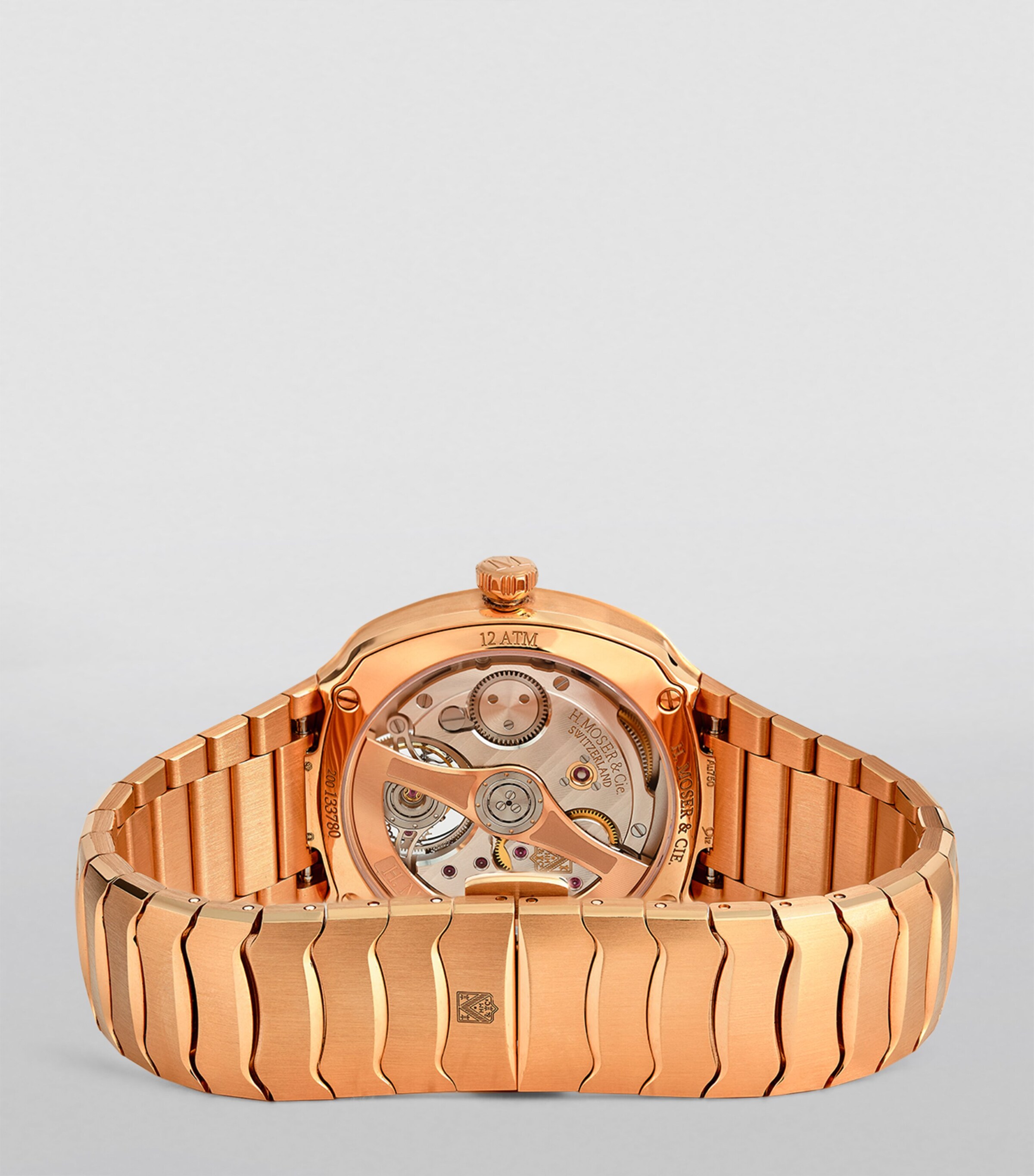 H. Moser & Cie Rose Gold Streamliner Watch 40mm Black Image 2