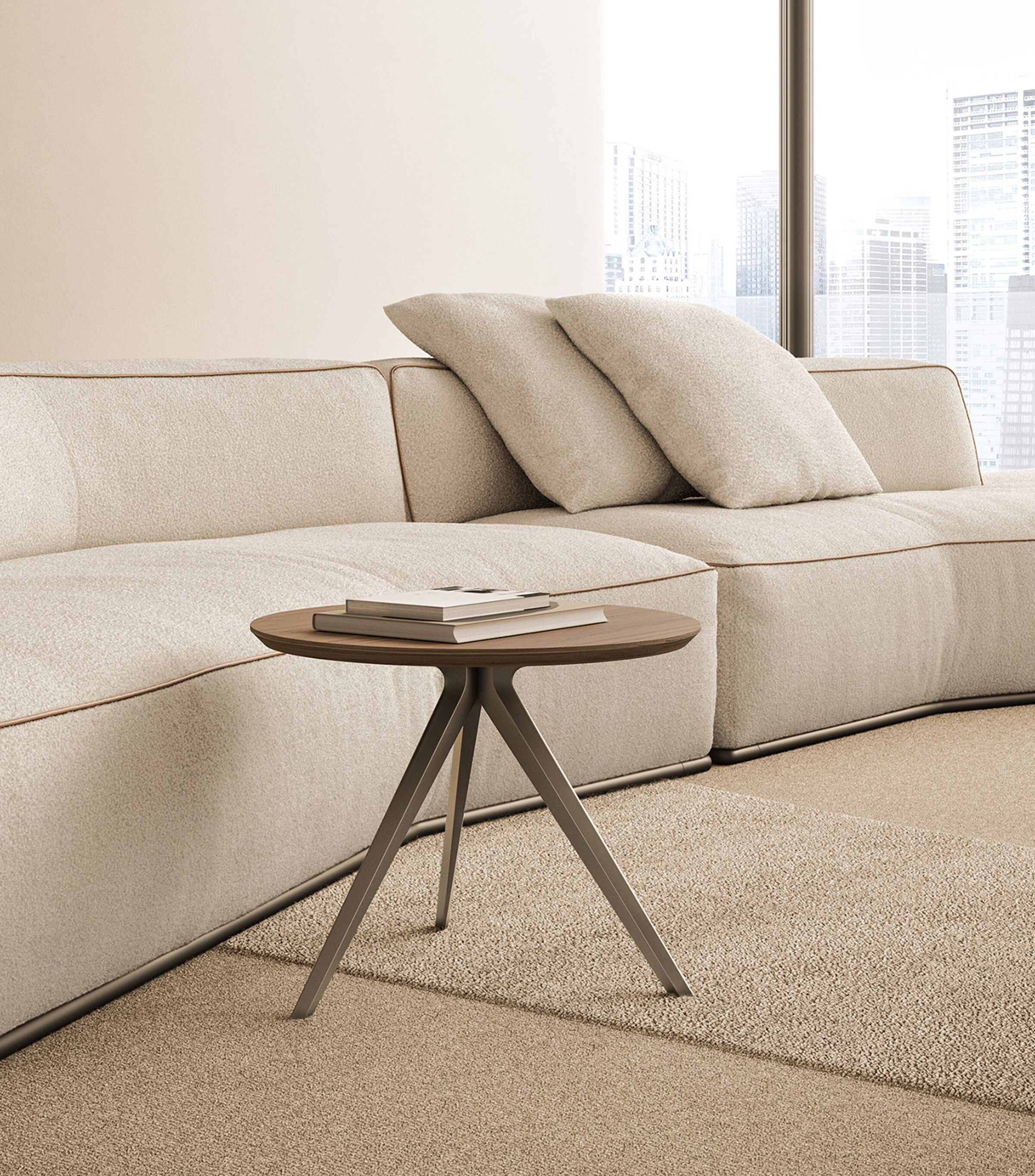 Small Zefiro Table WHITE Image 2