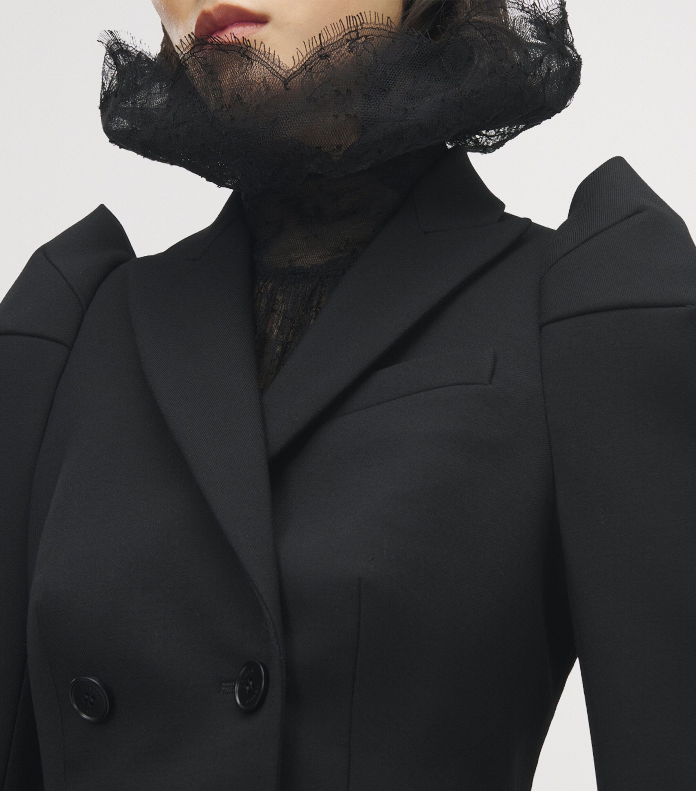 Stretch-Wool Structured Blazer 1000 Image 7