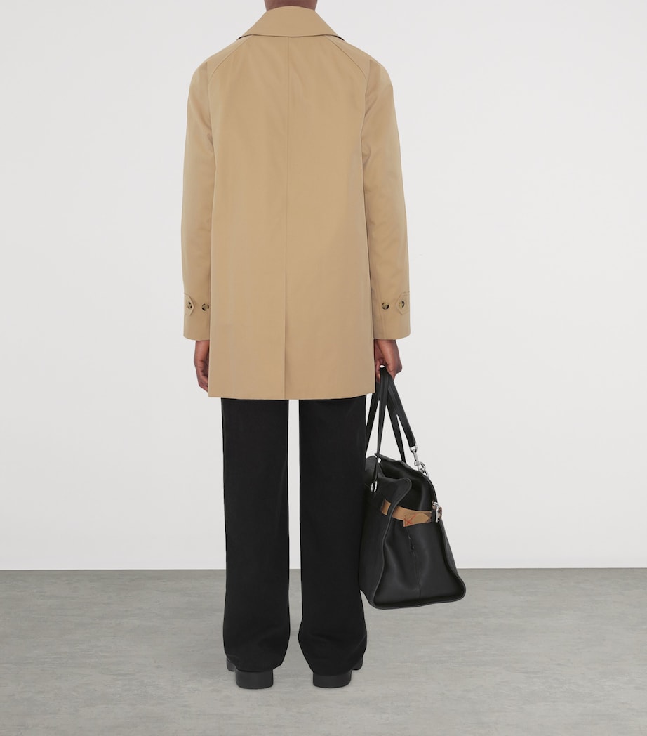 Cotton Camden Heritage Short Car Coat HONEY Image 4