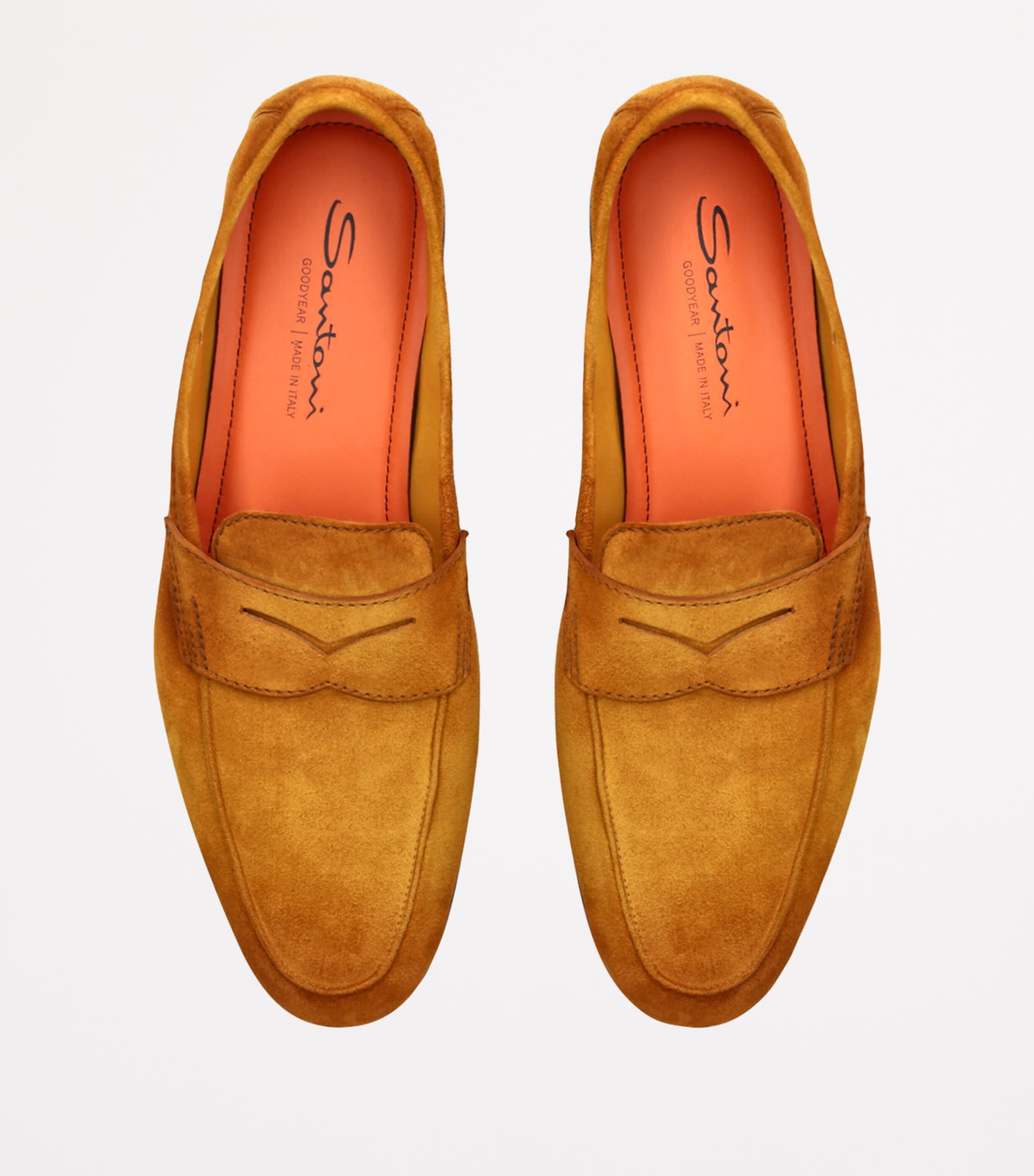 Suede Carlo Penny Loafers YELLOW Image 4